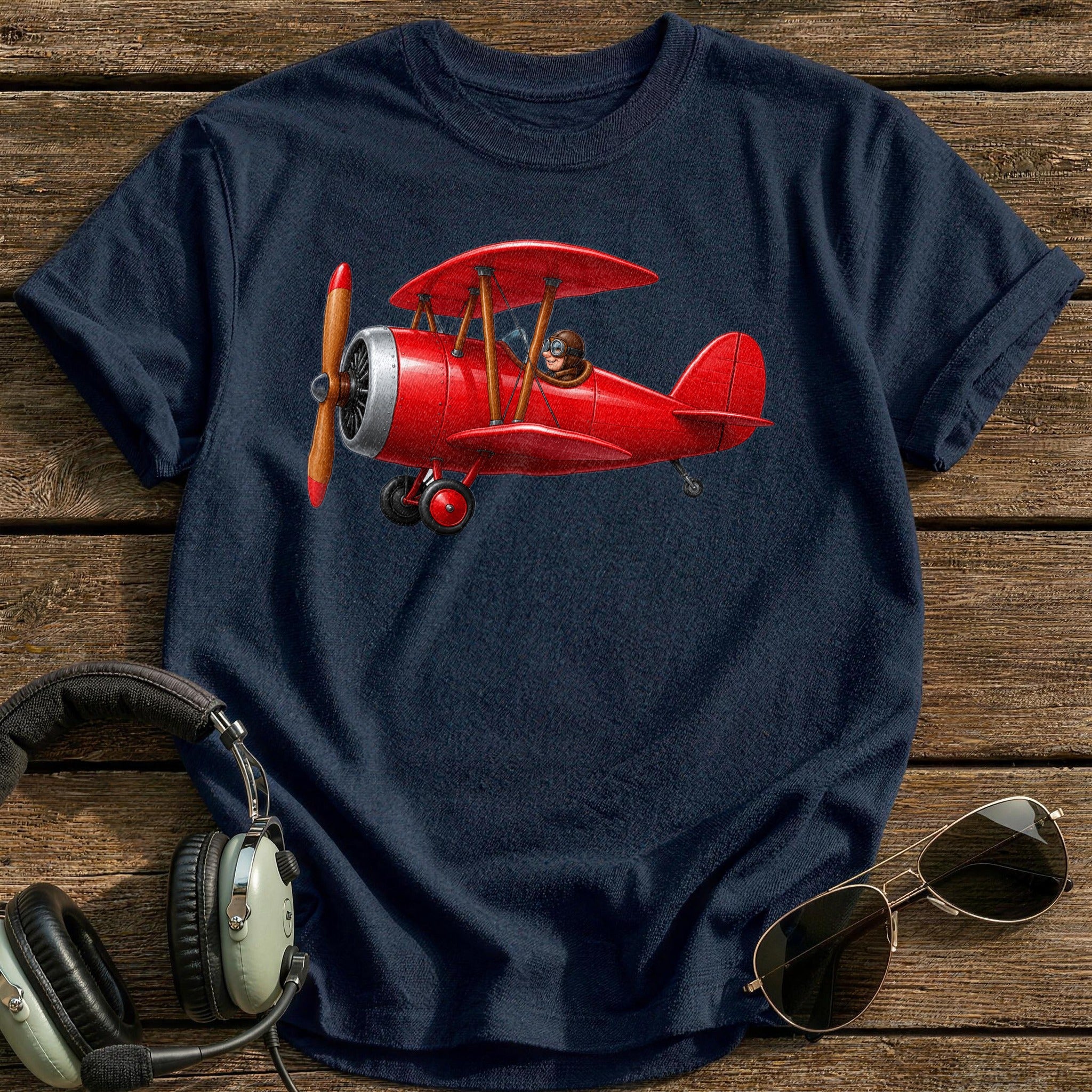Scarlet Biplane - Navy