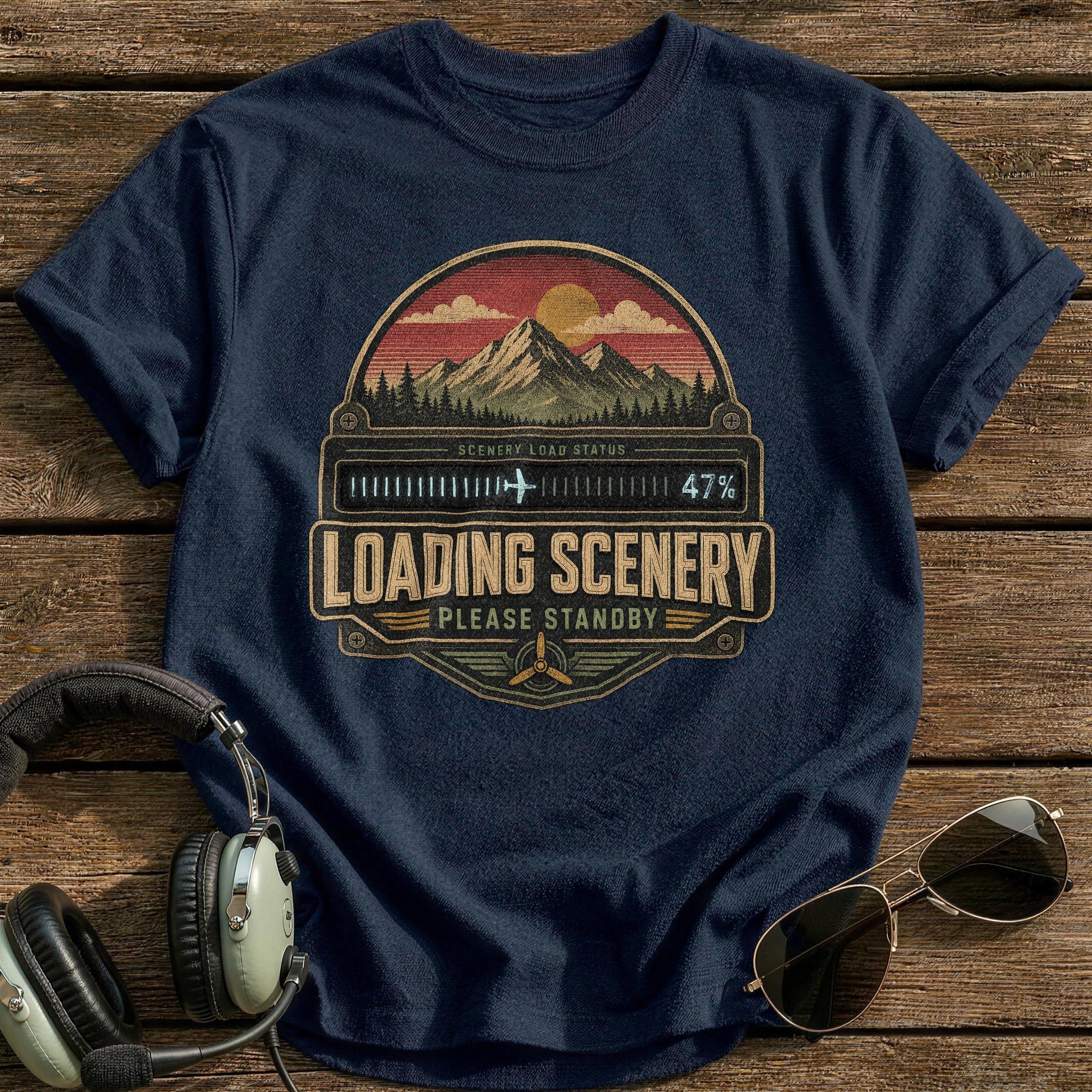 Scenery Load Status T-Shirt - Navy