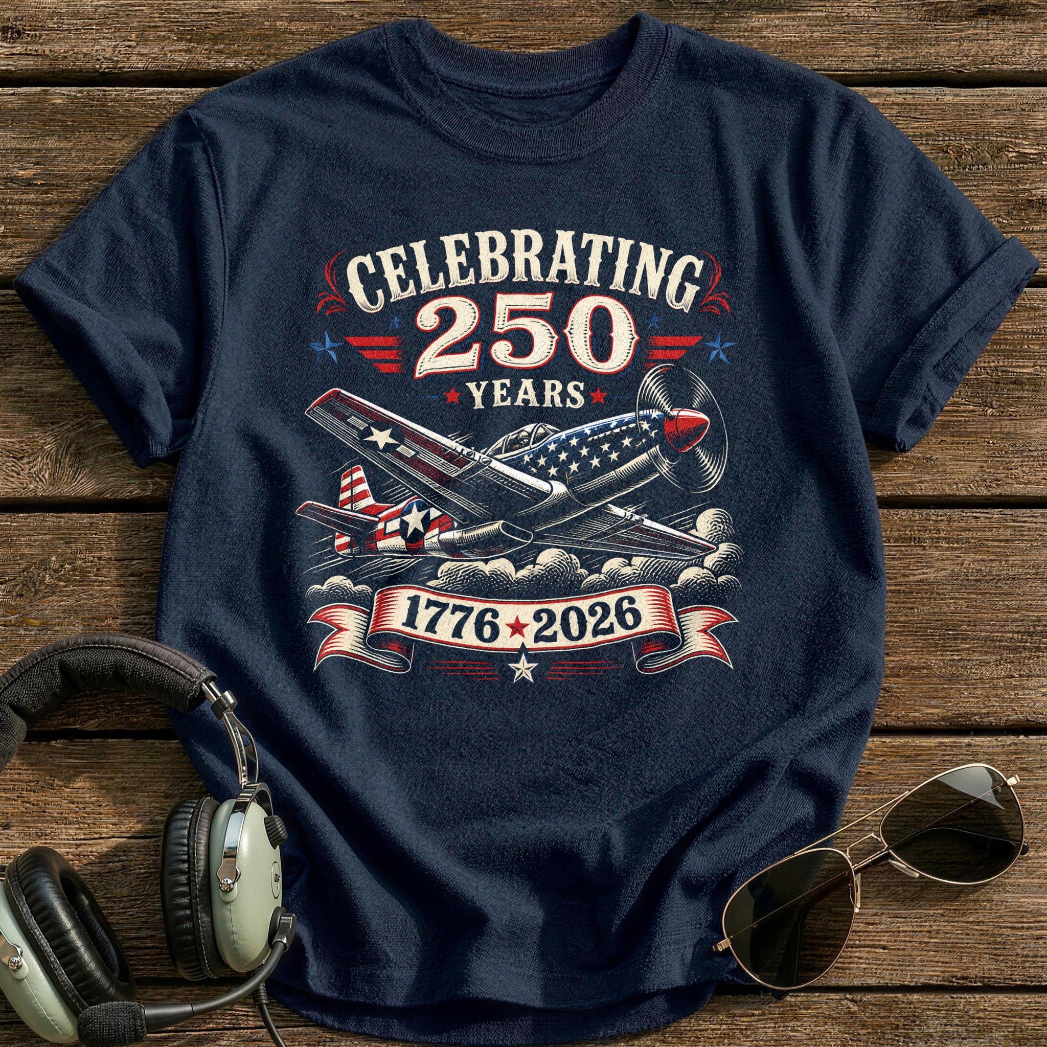 Semiquincentennial Skies T-Shirt - Navy