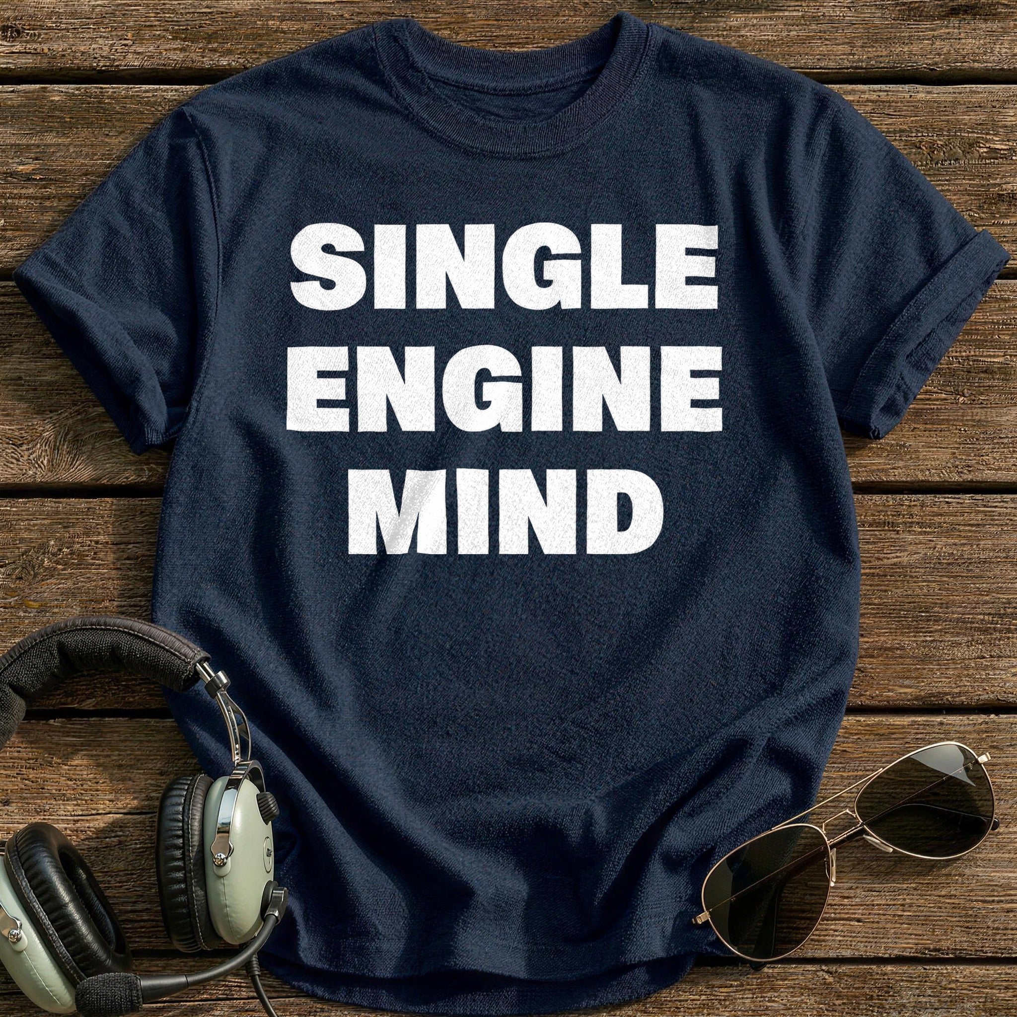 Single Engine Mind T-Shirt - Navy