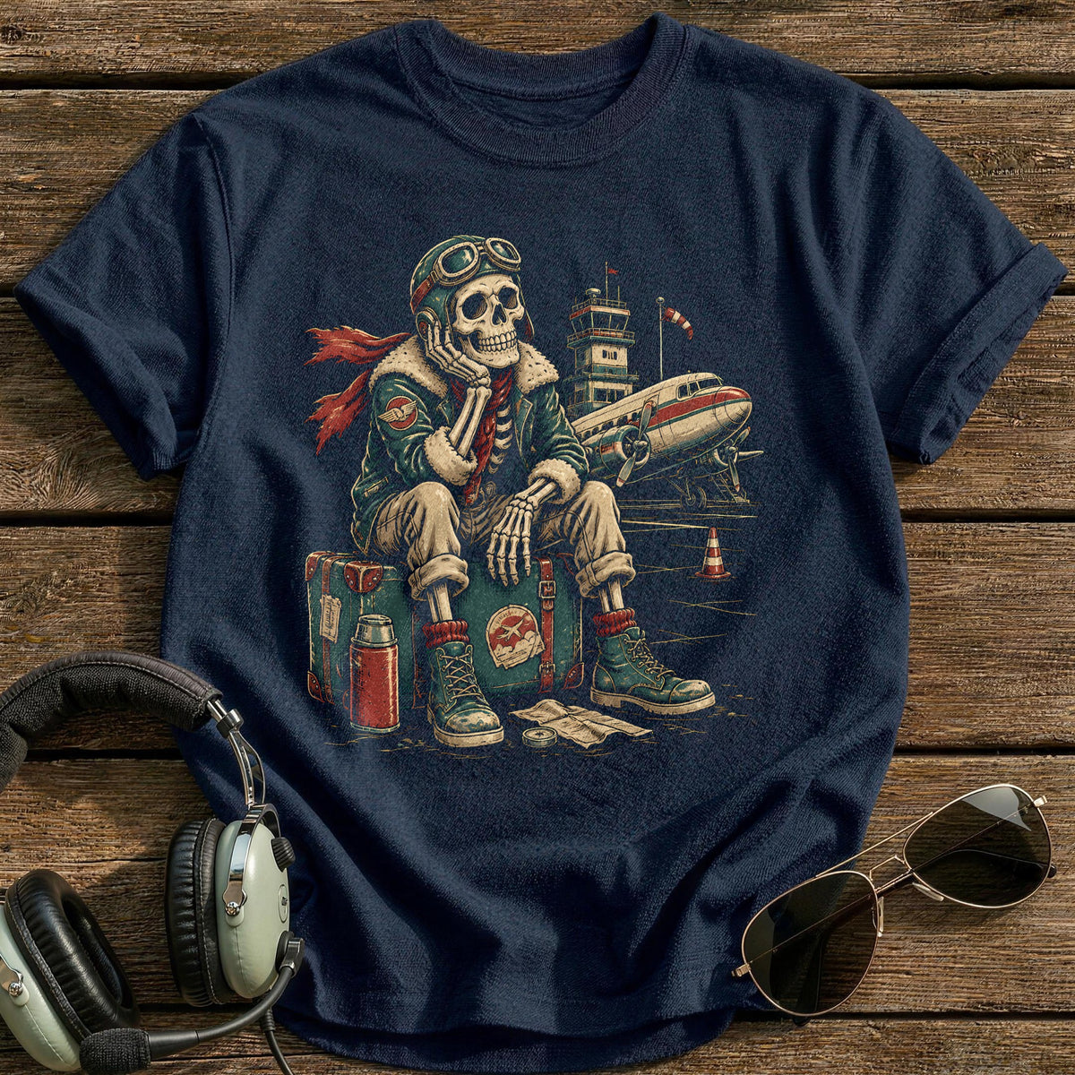Skeleton Crew Sortie T-Shirt - Navy