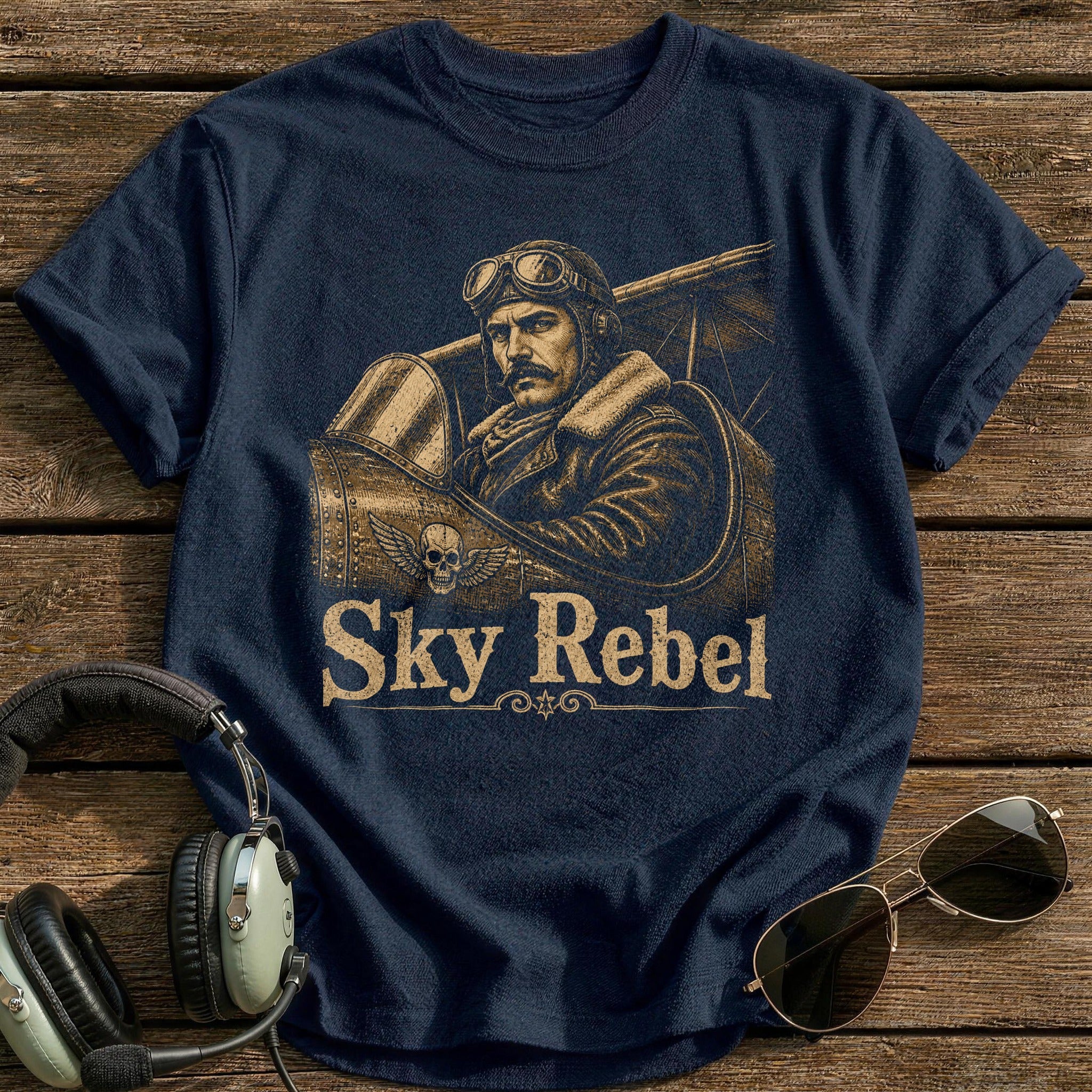 Sky Rebel T-Shirt - Navy