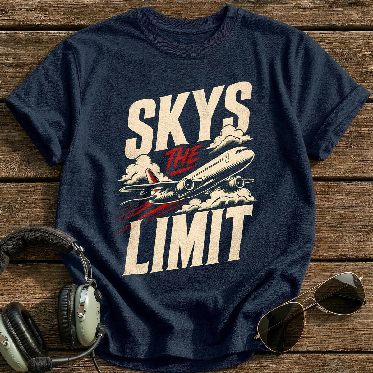 Skys The Limit 98 T-Shirt - Navy