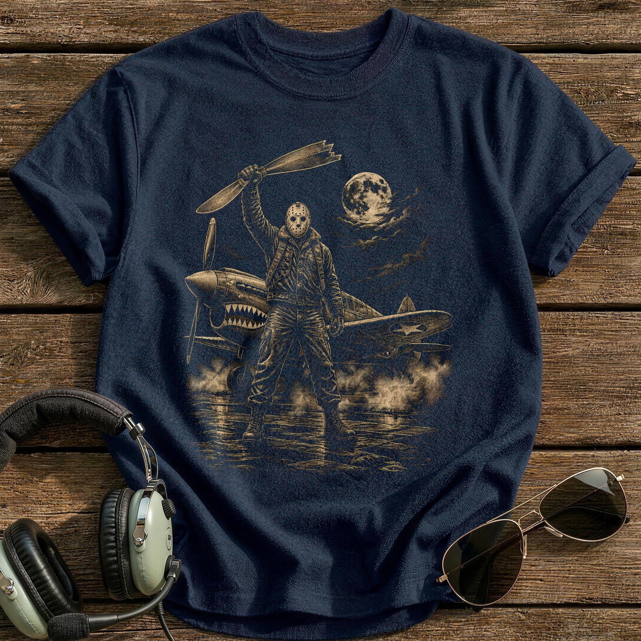 Slasher Scene 78 T-Shirt - Navy