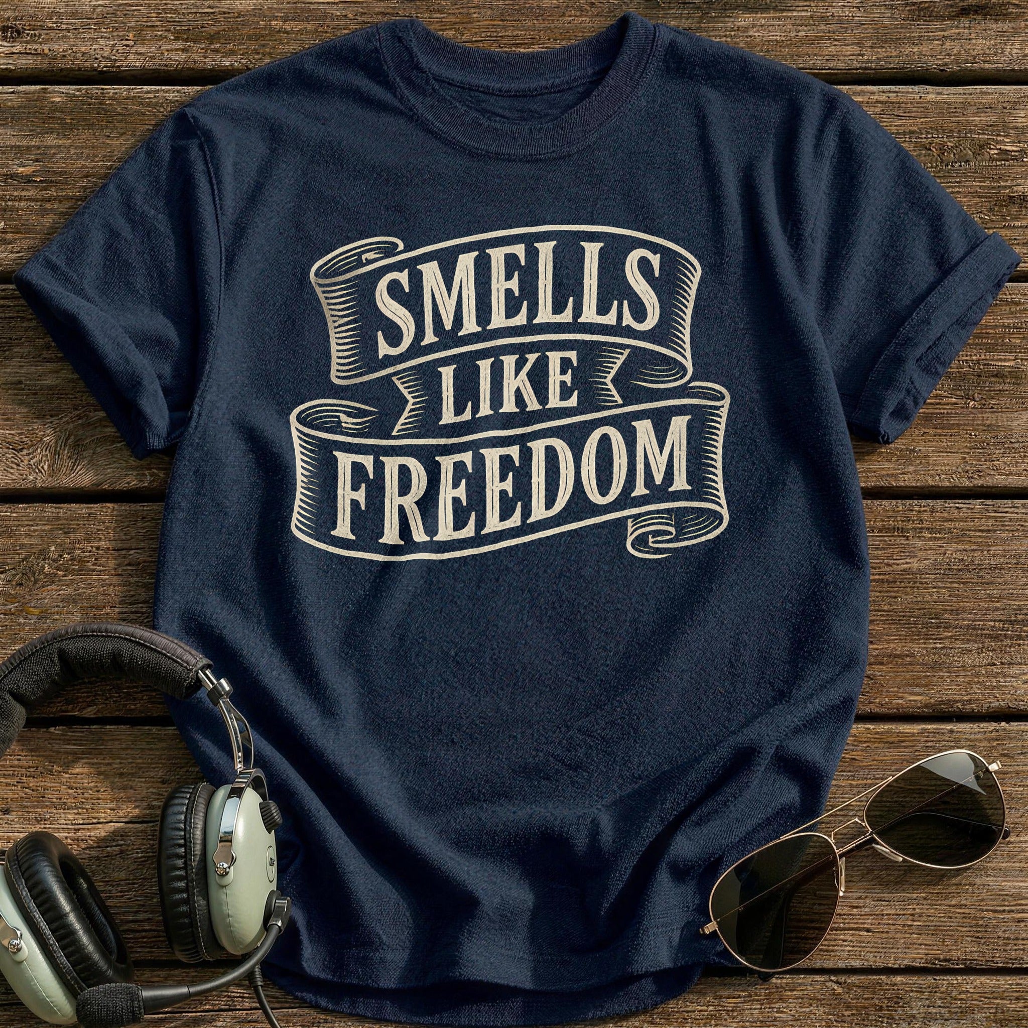 Smells Like Freedom 34 T-Shirt - Navy