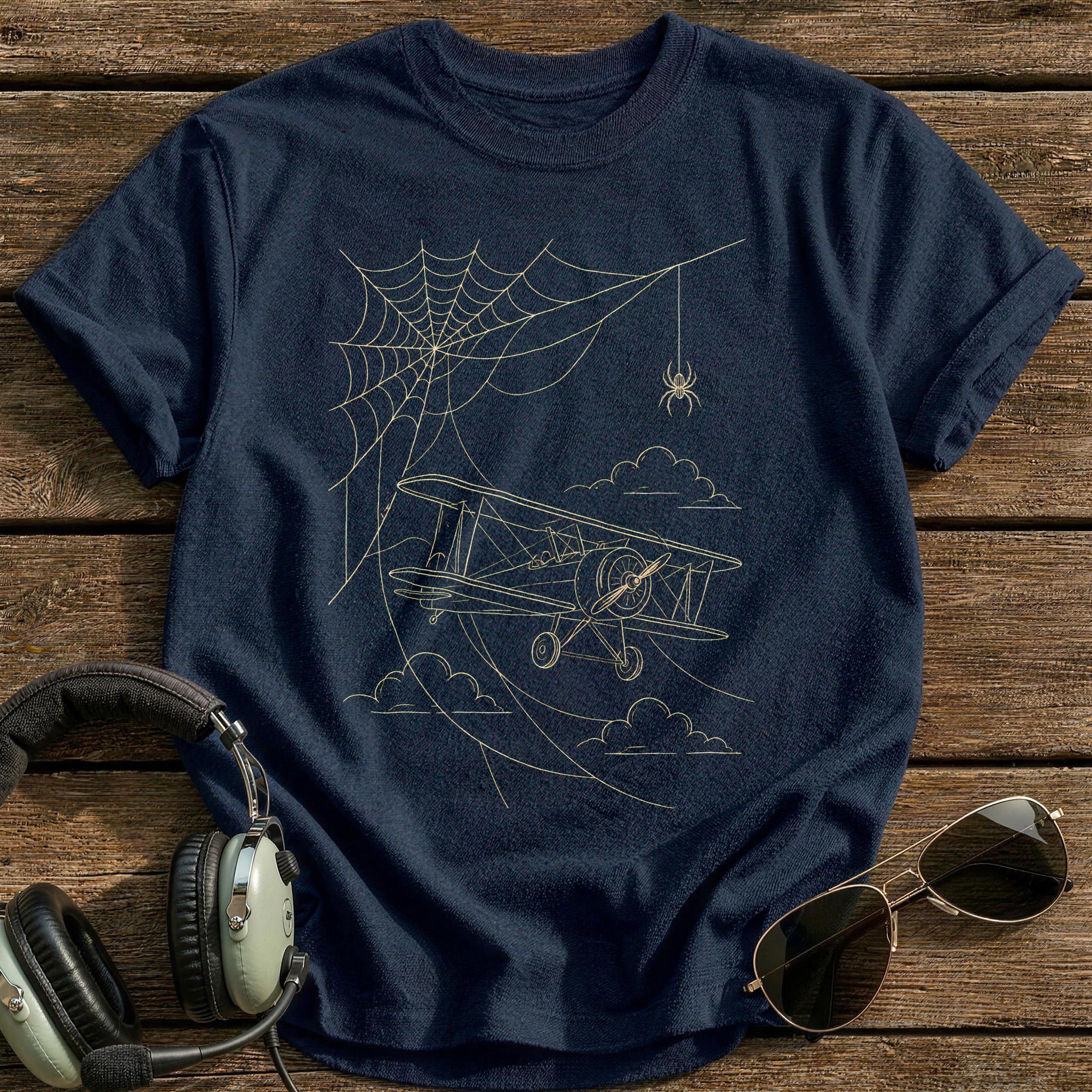 Spiderweb Biplane 94 - Navy