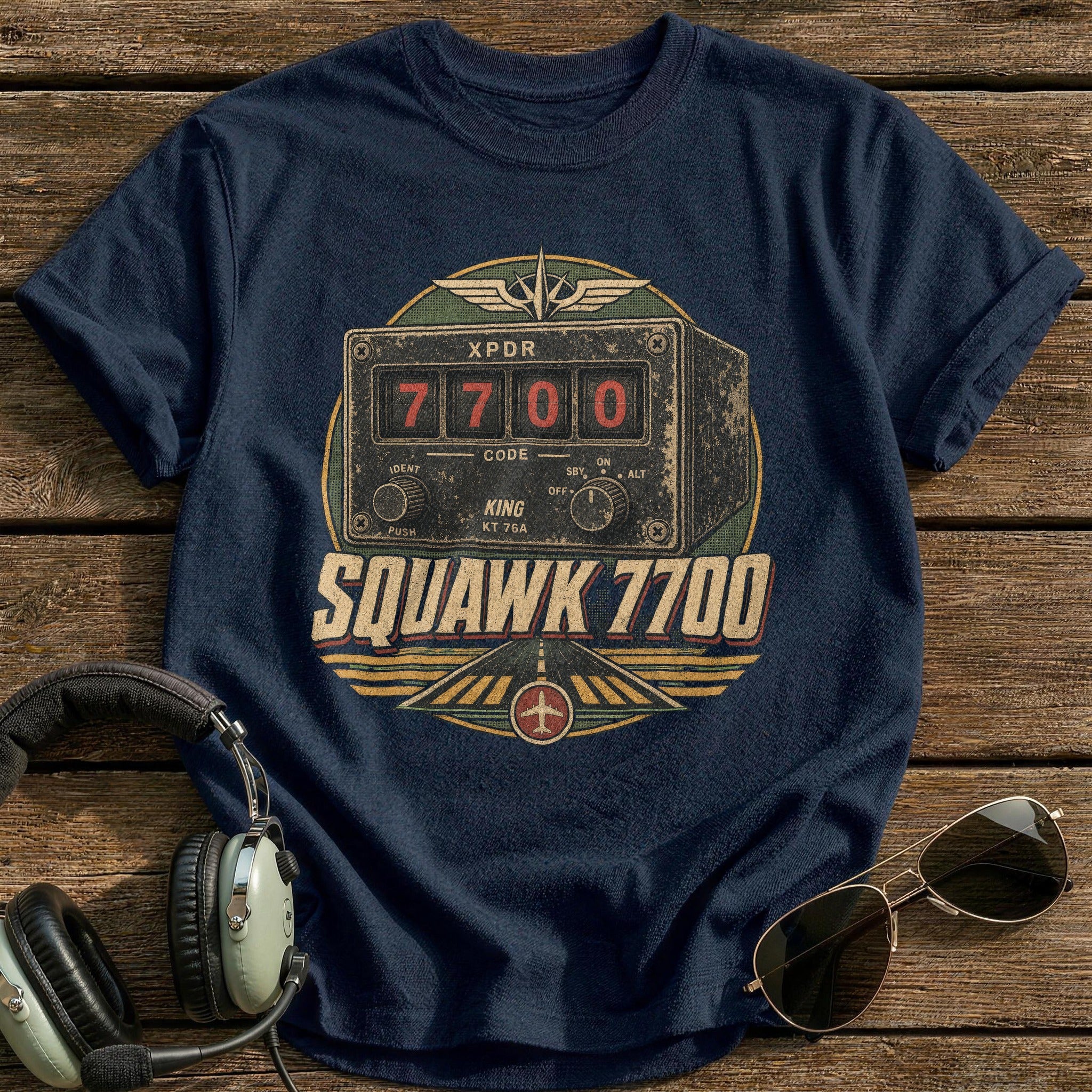 Squawk 7700 T-Shirt - Navy