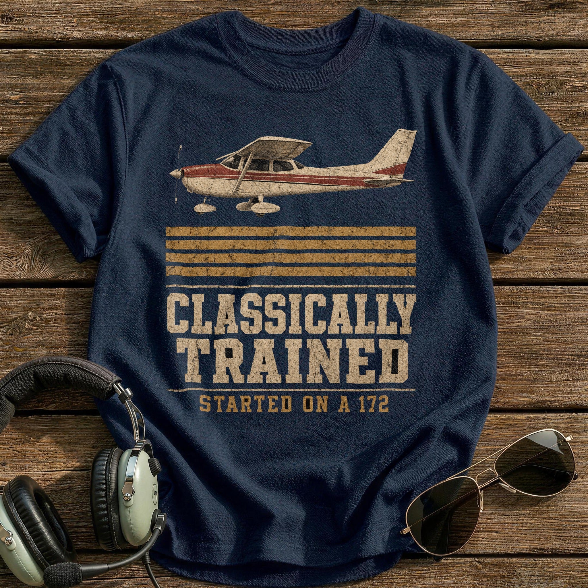 Started on a 172 T-Shirt - Navy