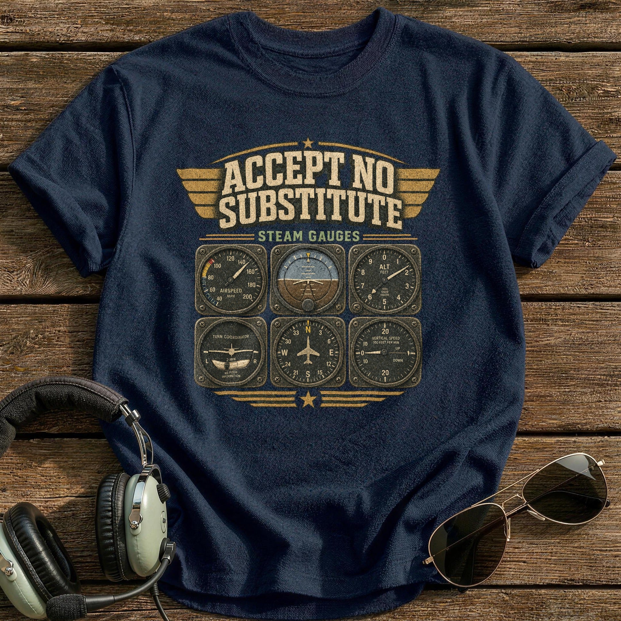 Steam Gauge Fluency T-Shirt - Navy