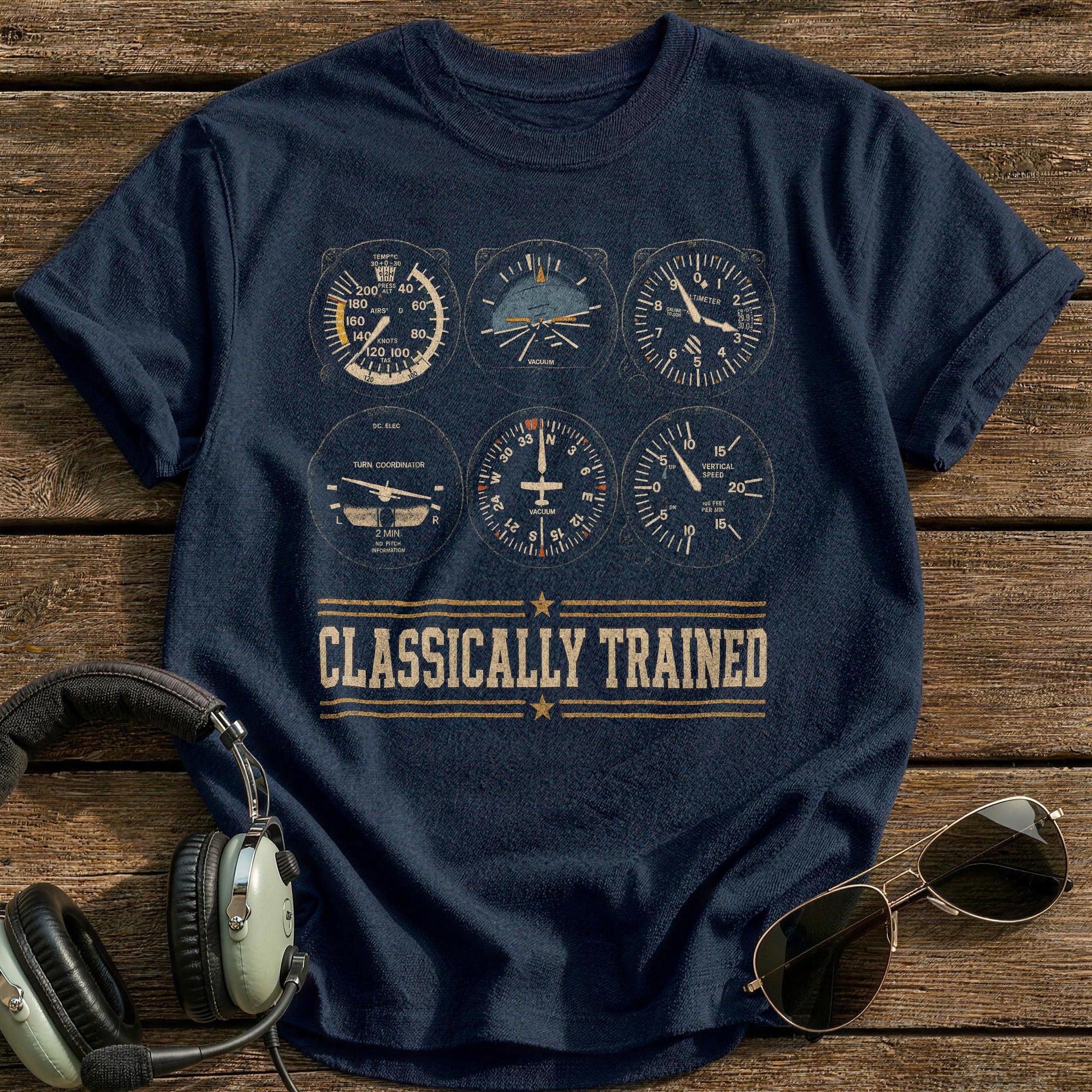 Steam Gauge Heritage T-Shirt - Navy