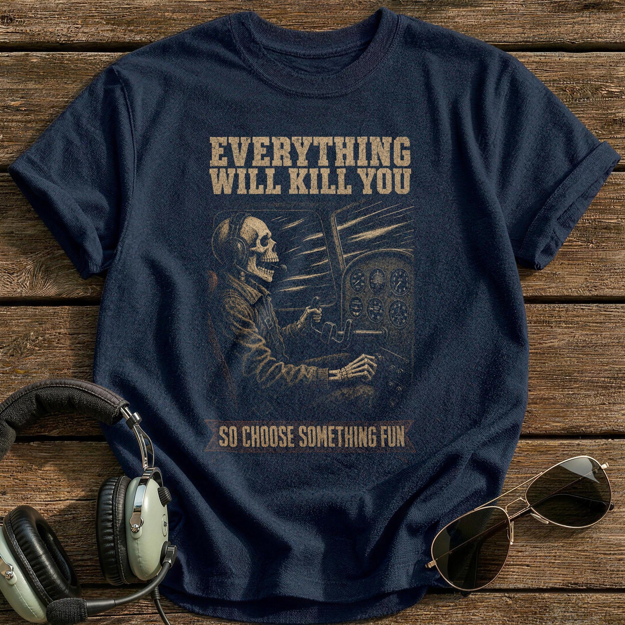 Stick & Rudder Philosophy T-Shirt - Navy