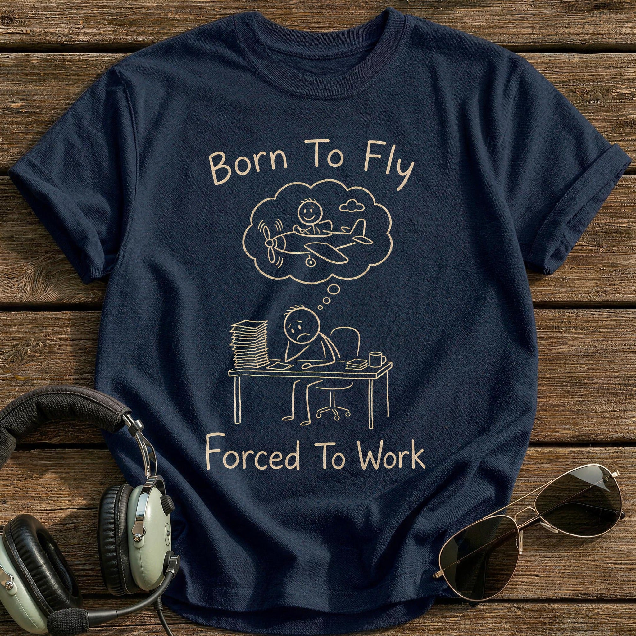 Stickman Thought Bubble 52 - Navy