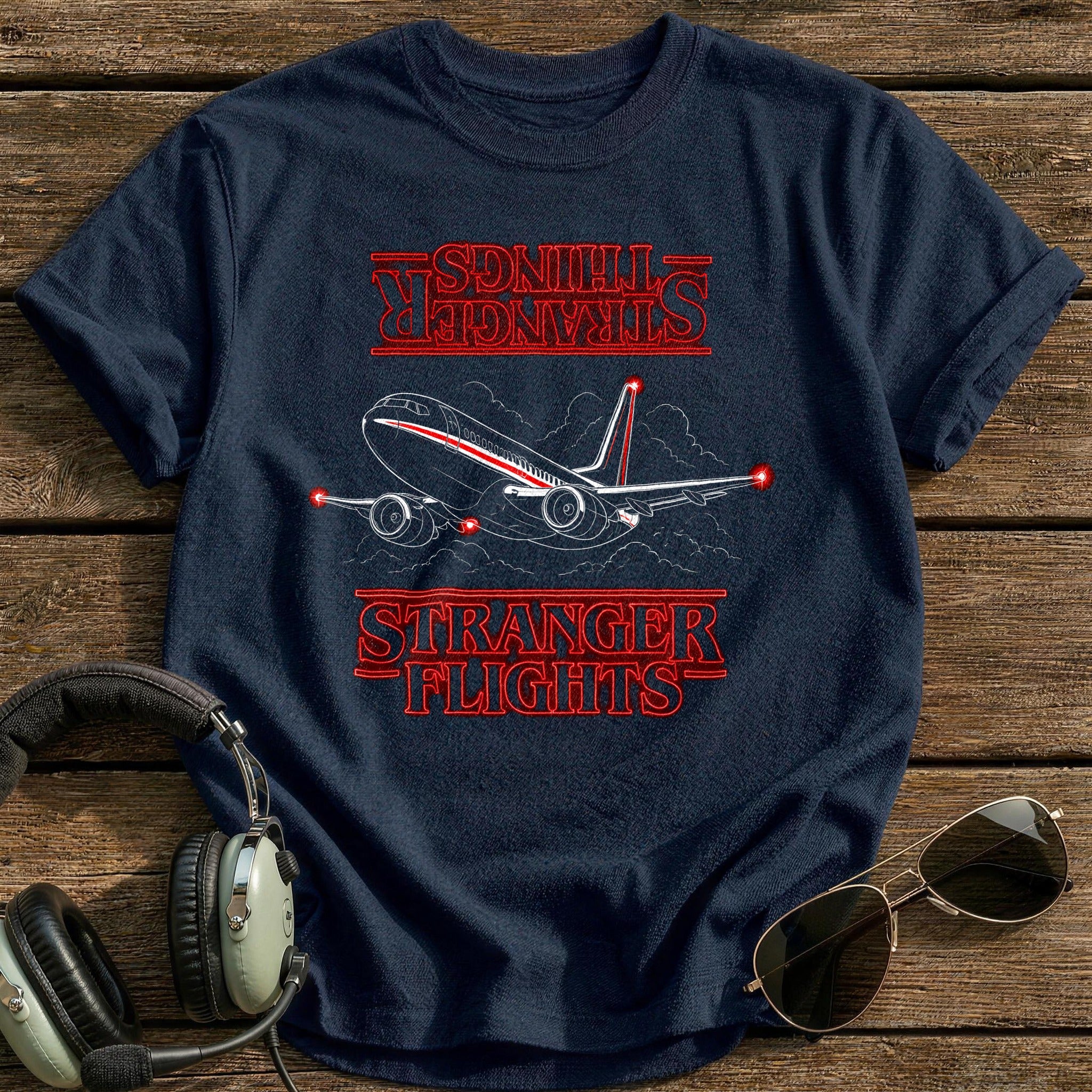 Stranger Flights T-Shirt - Navy