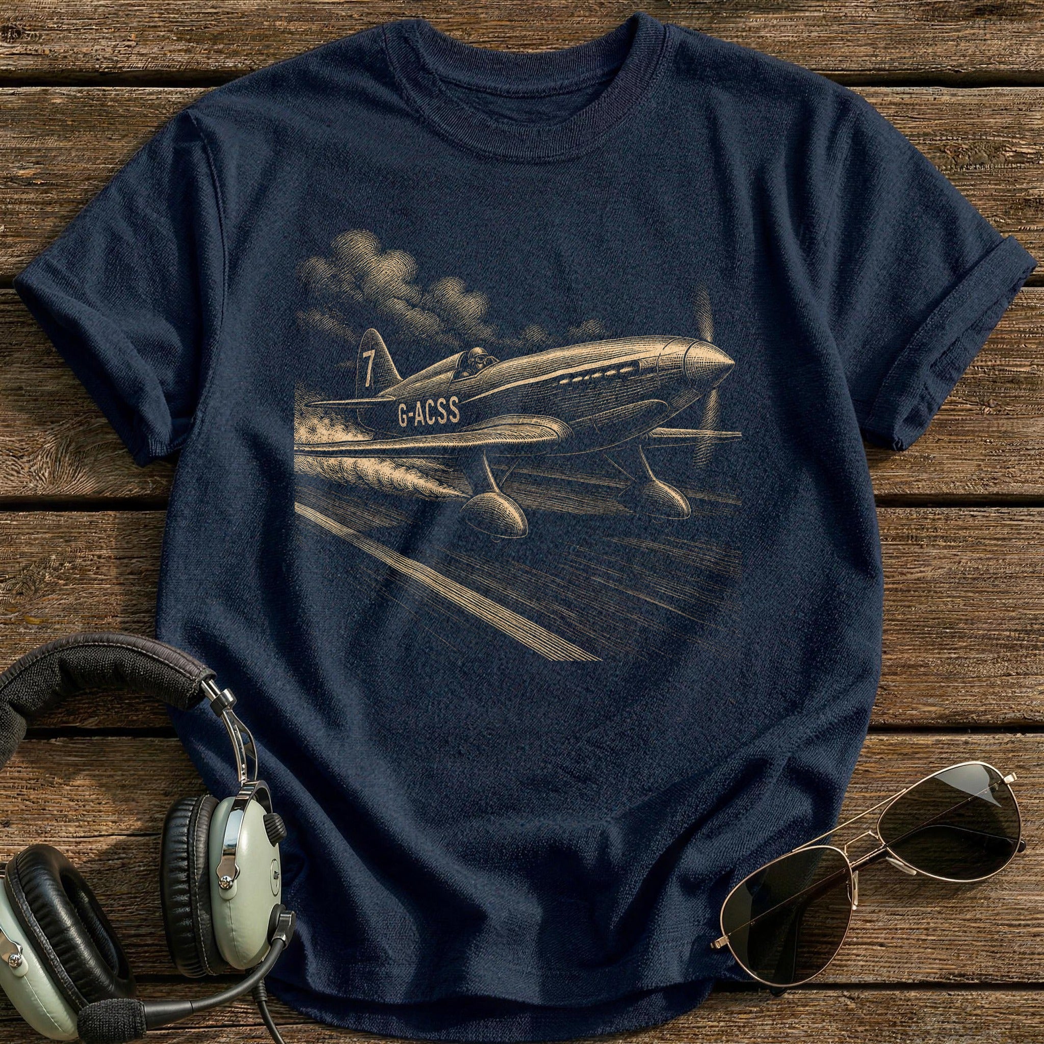 Streamlined Racer T-Shirt - Navy
