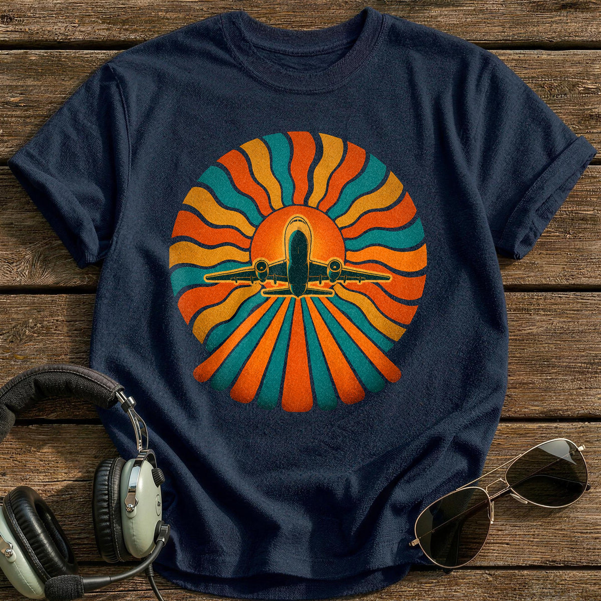 Sunrise Formation T-Shirt - Navy