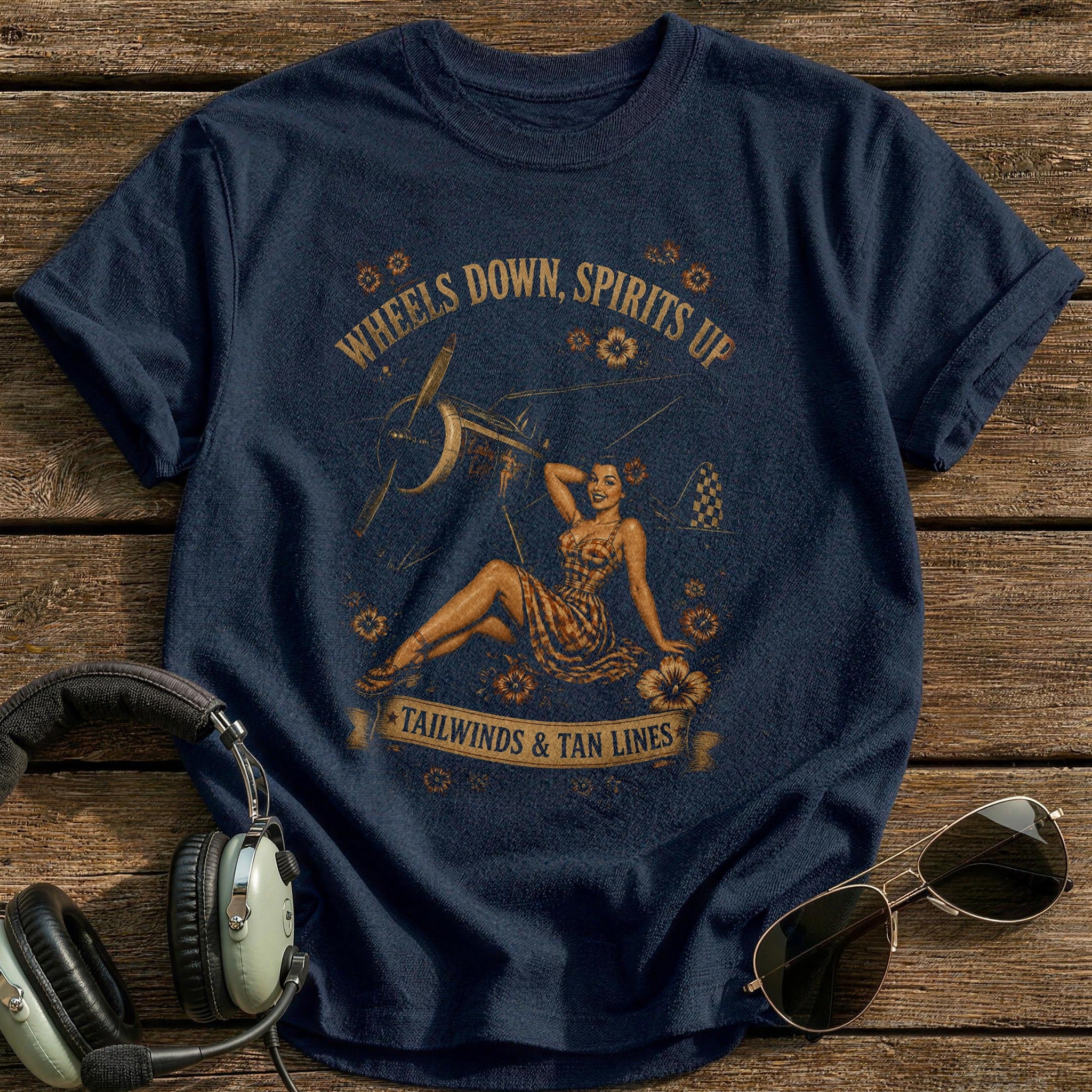 Tailwinds & Tan Lines T-Shirt - Navy