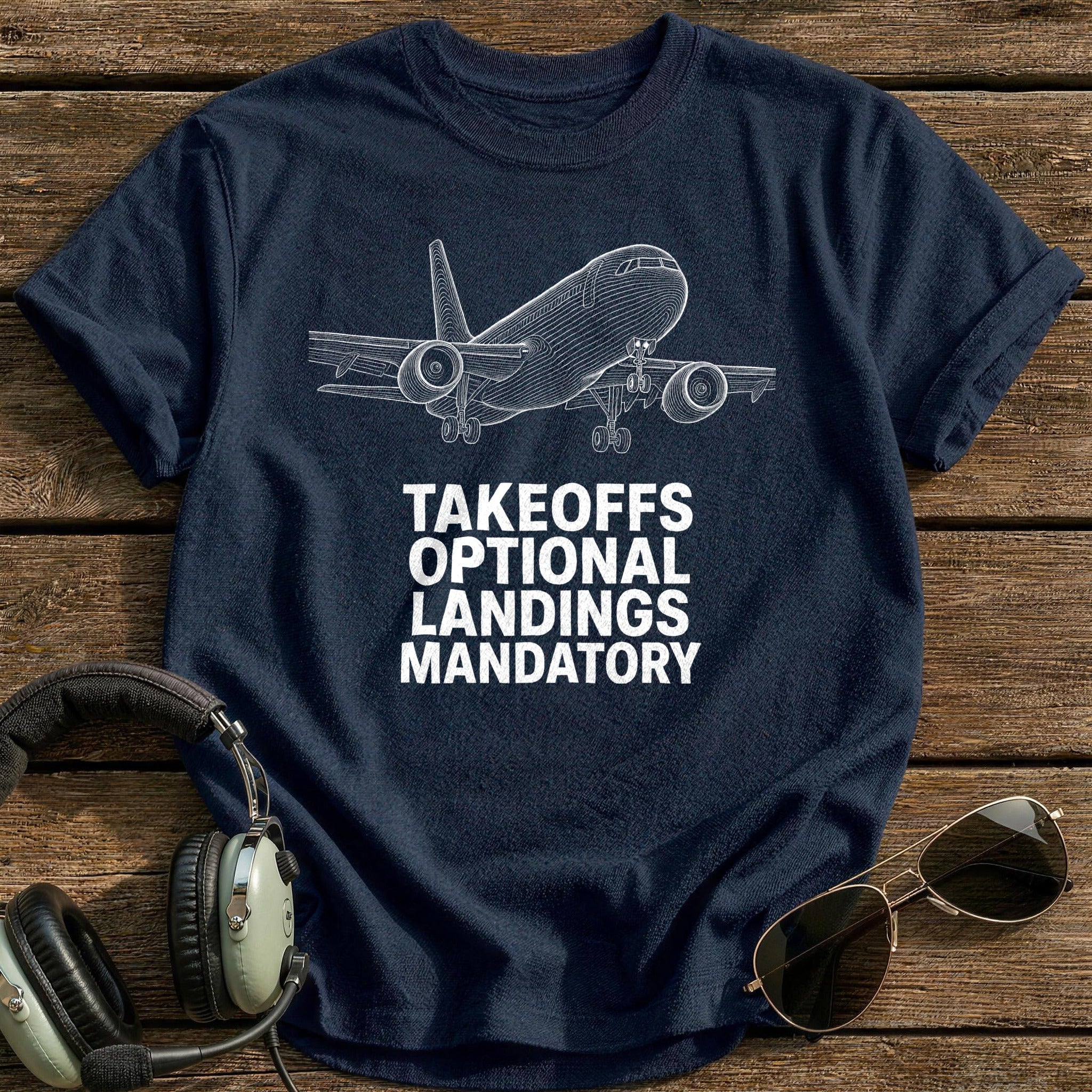 Takeoffs Optional 25 T-Shirt - Navy