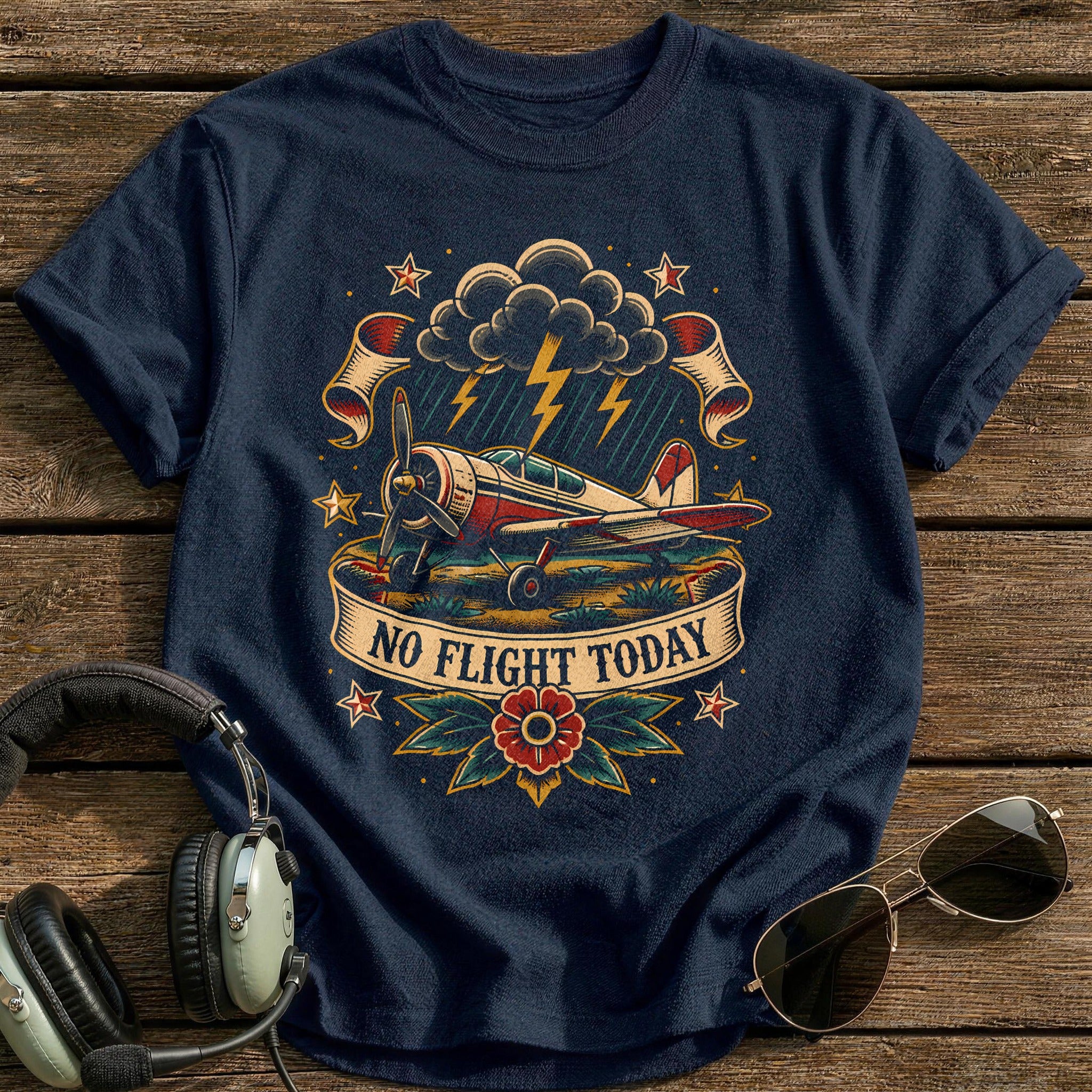 Tattoo Flash No Flight Today 17 - Navy