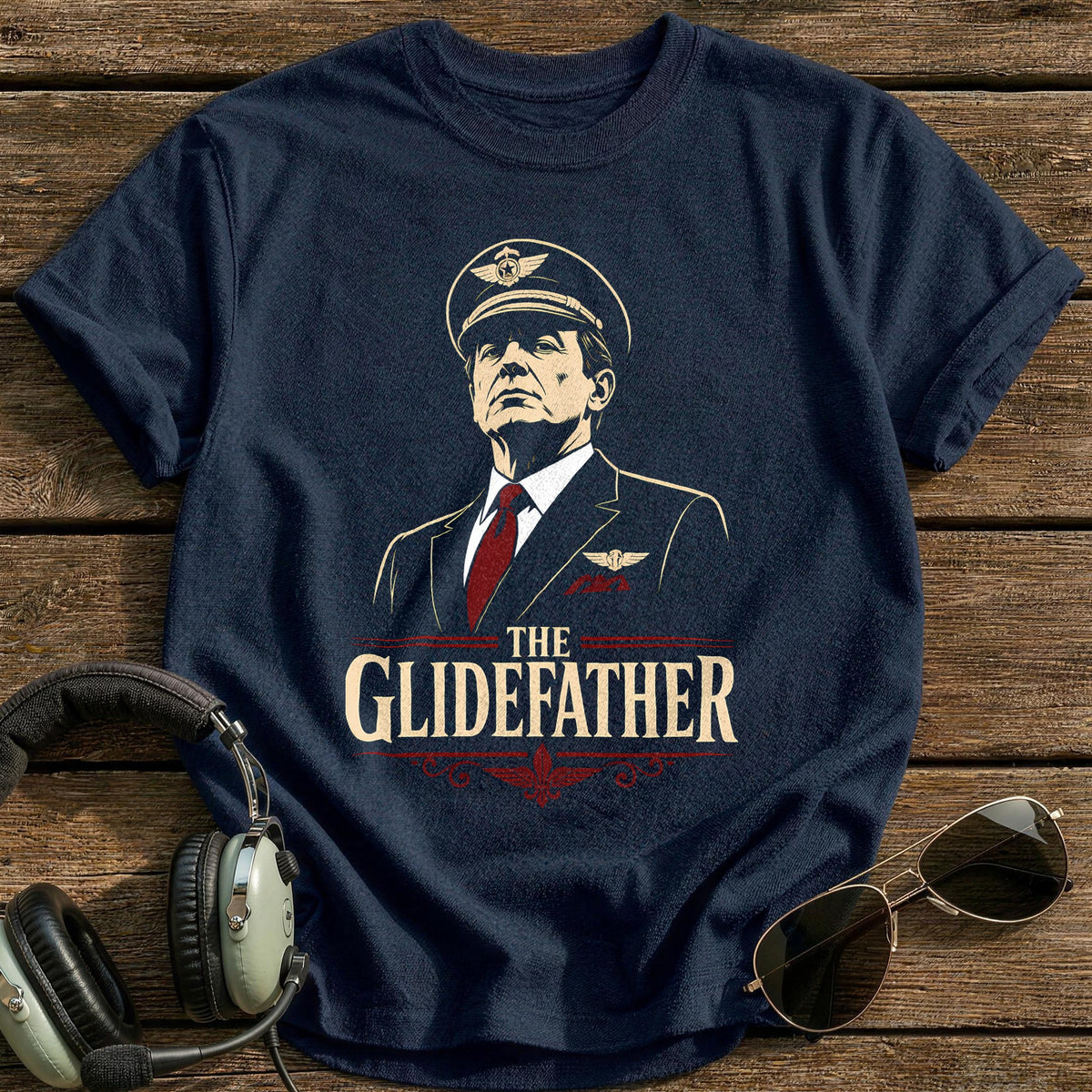 The Glidefather T-Shirt - Navy