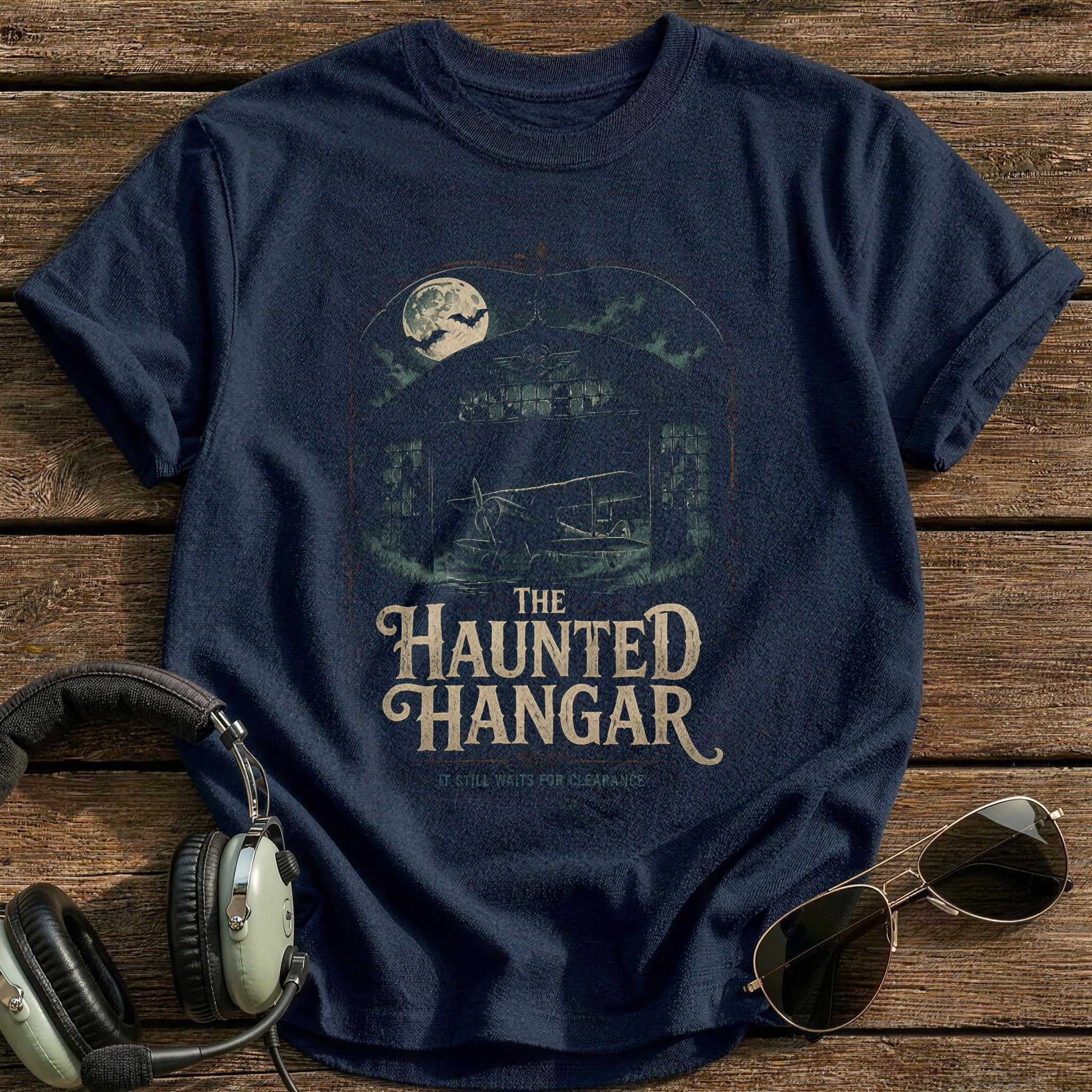 The Haunted Hangar 15 T-Shirt - Navy