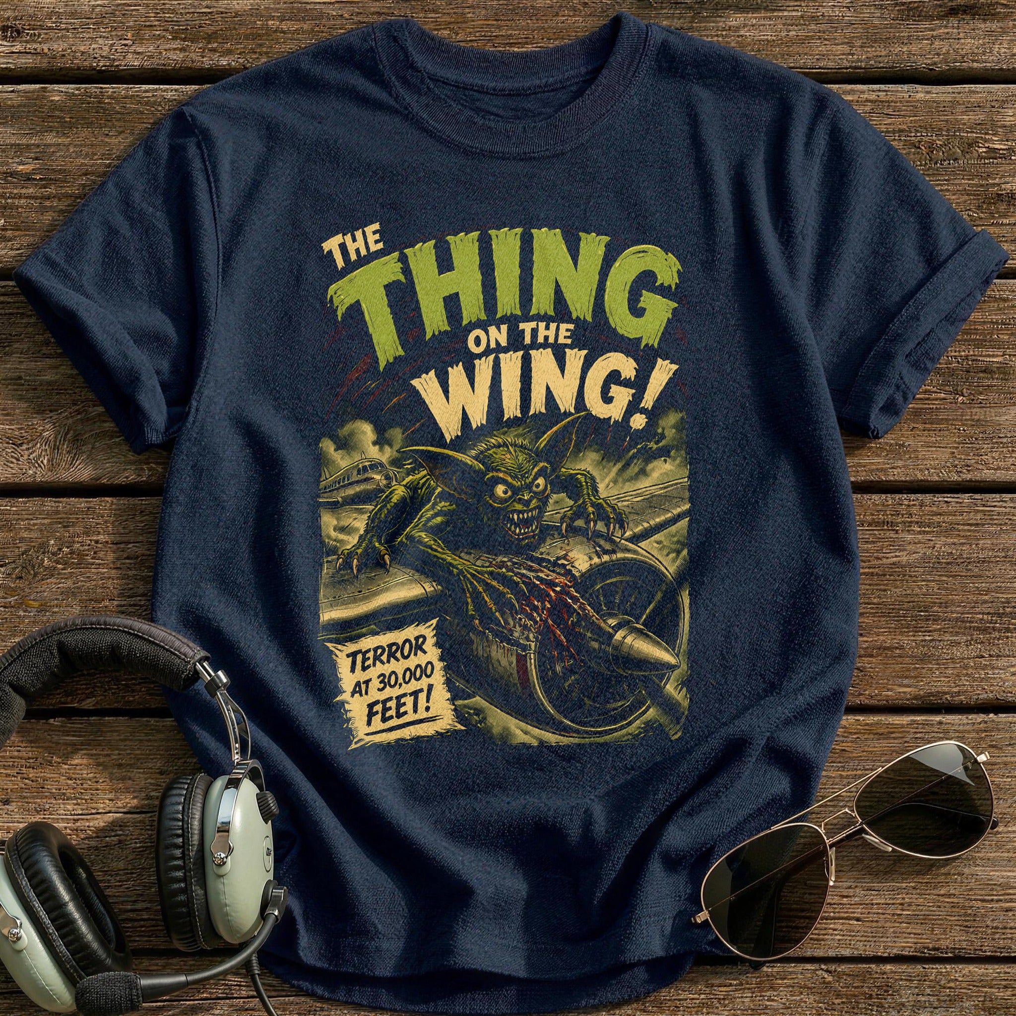 The Thing On The Wing 05 T-Shirt - Navy