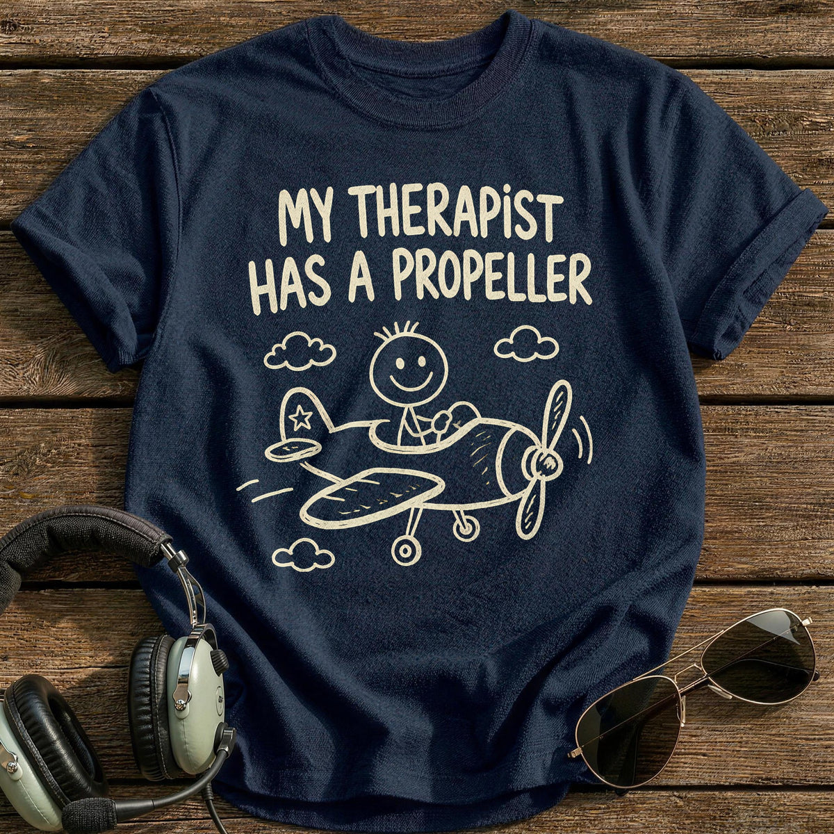 Therapist Propeller 88 T-Shirt - Navy