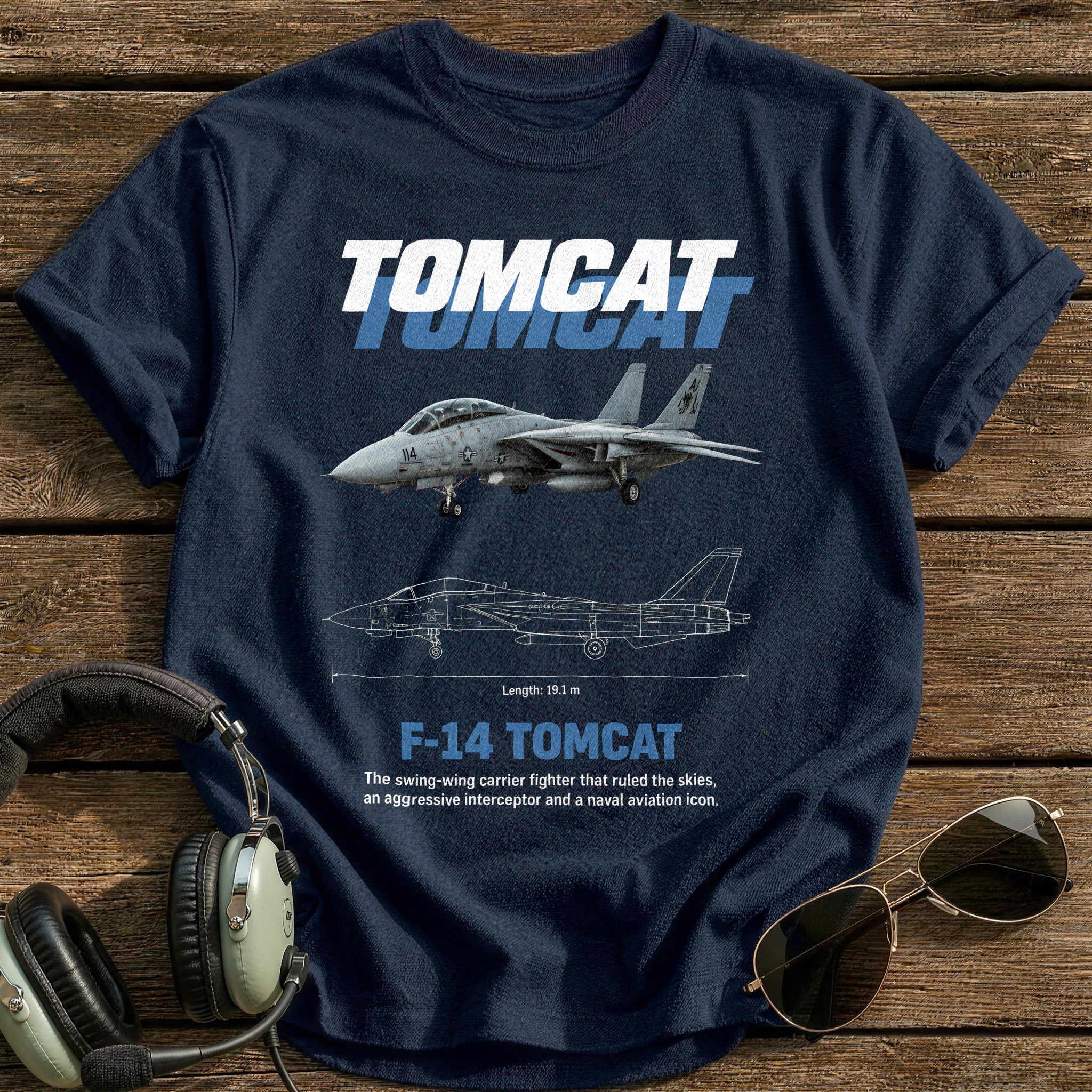 Tomcat 15 T-Shirt - Navy