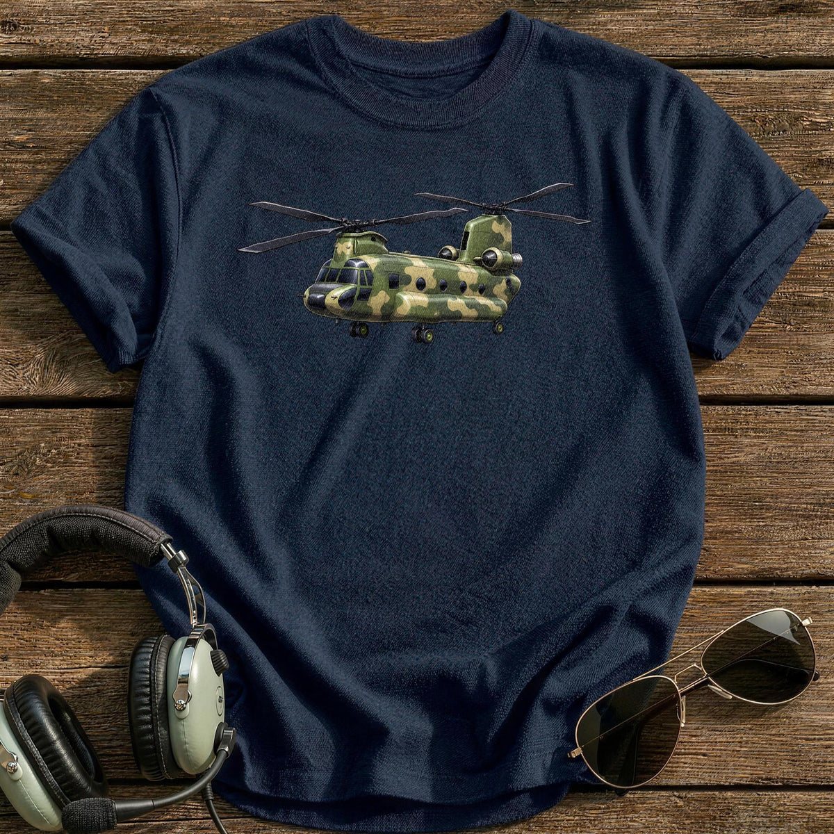 Transport Helicopter 92 T-Shirt - Navy
