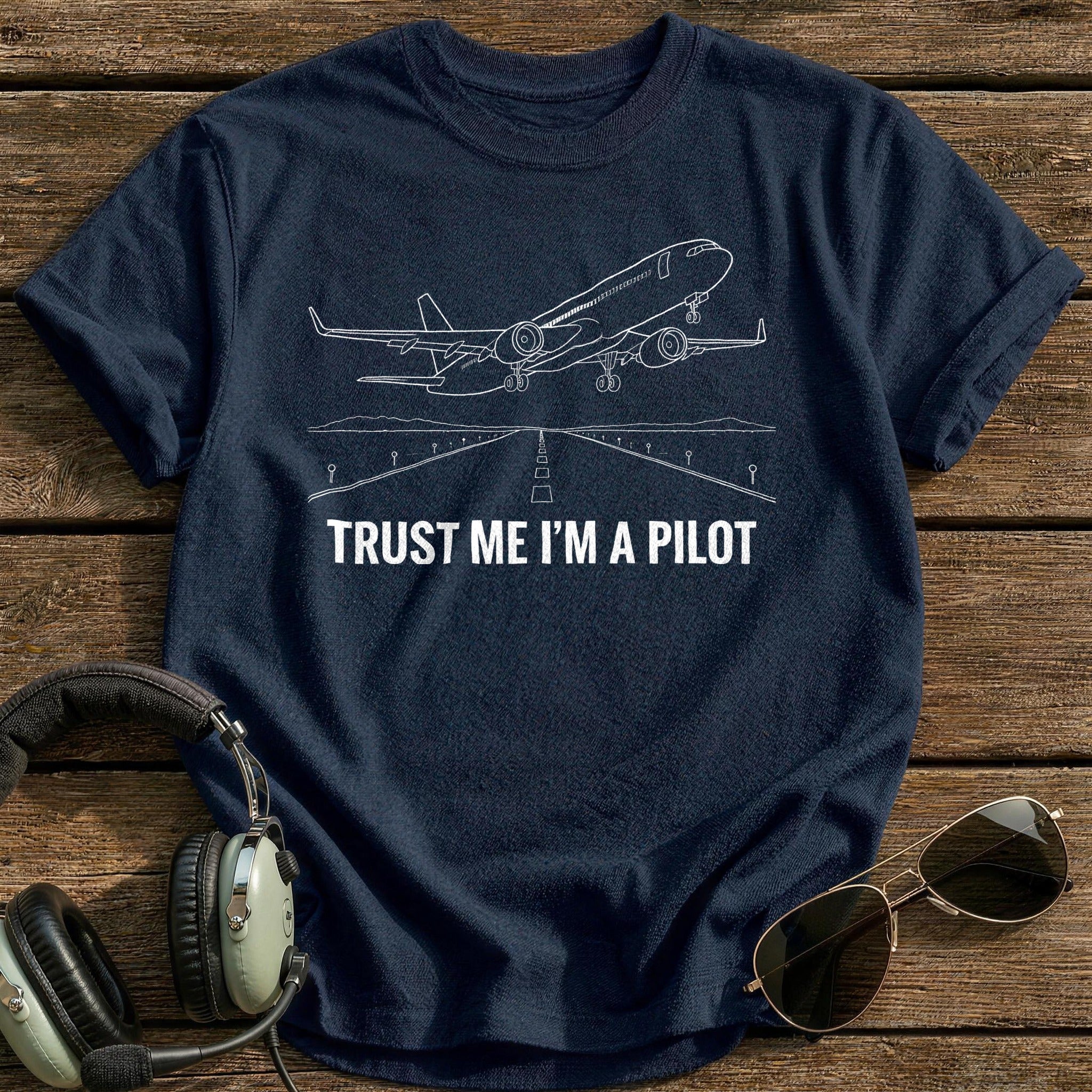 Trust Me Im A Pilot 26 T-Shirt - Navy