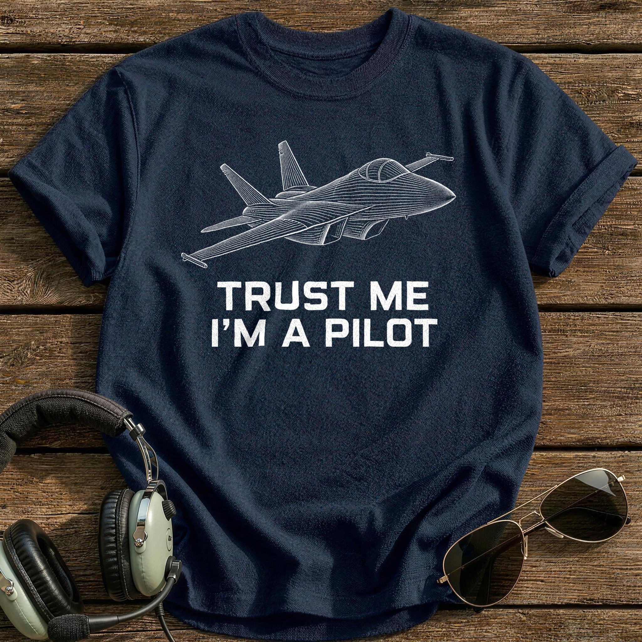 Trust Me Pilot 83 T-Shirt - Navy
