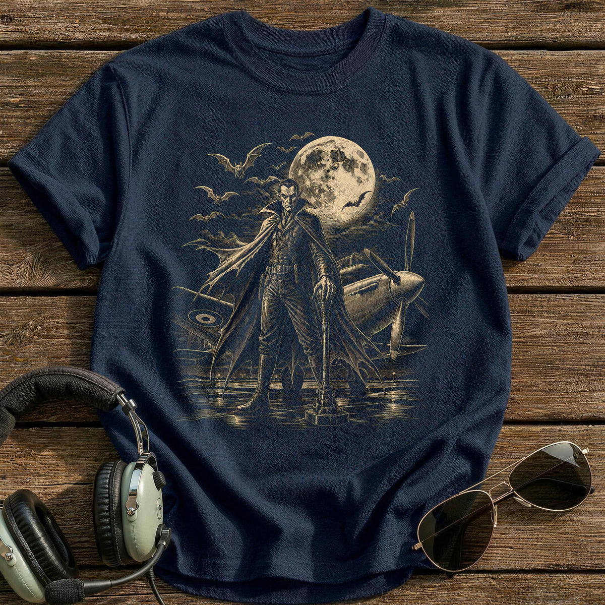 Vampire Scene 81 T-Shirt - Navy