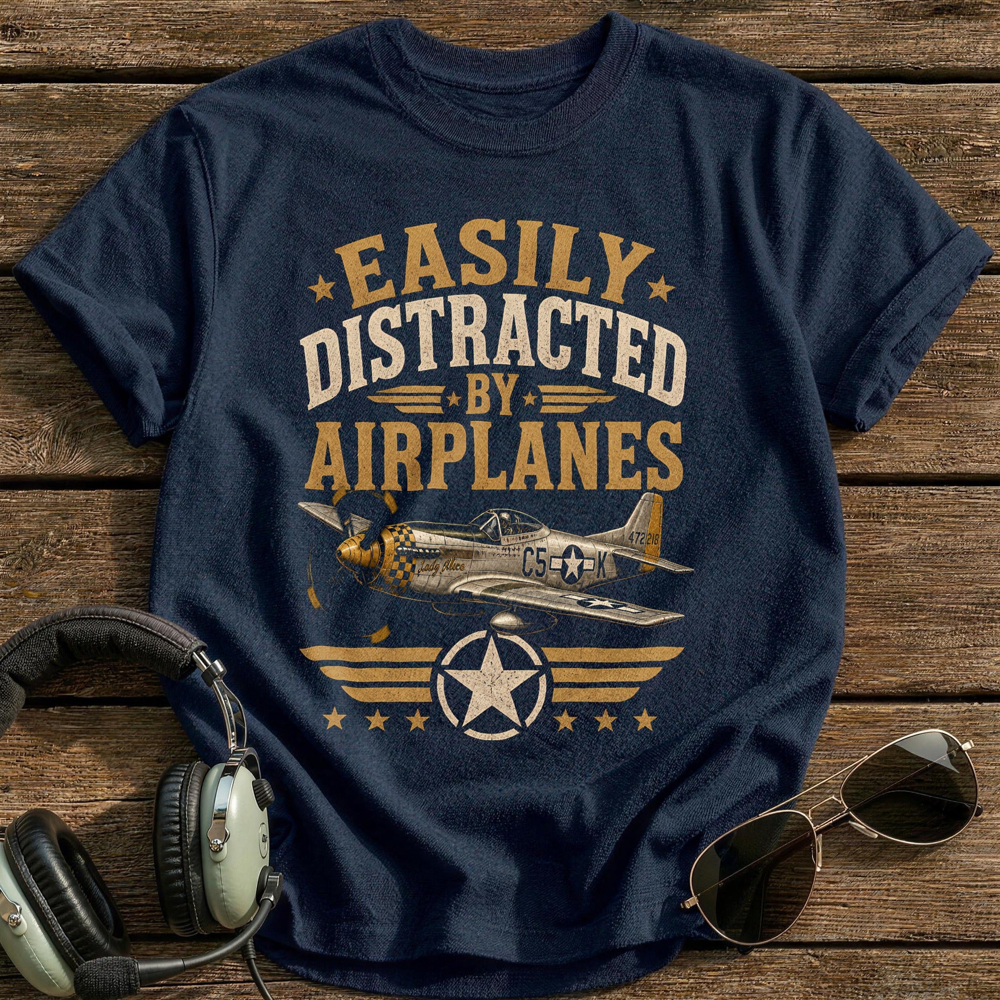 Vintage Mustang Emblem 93 - Navy