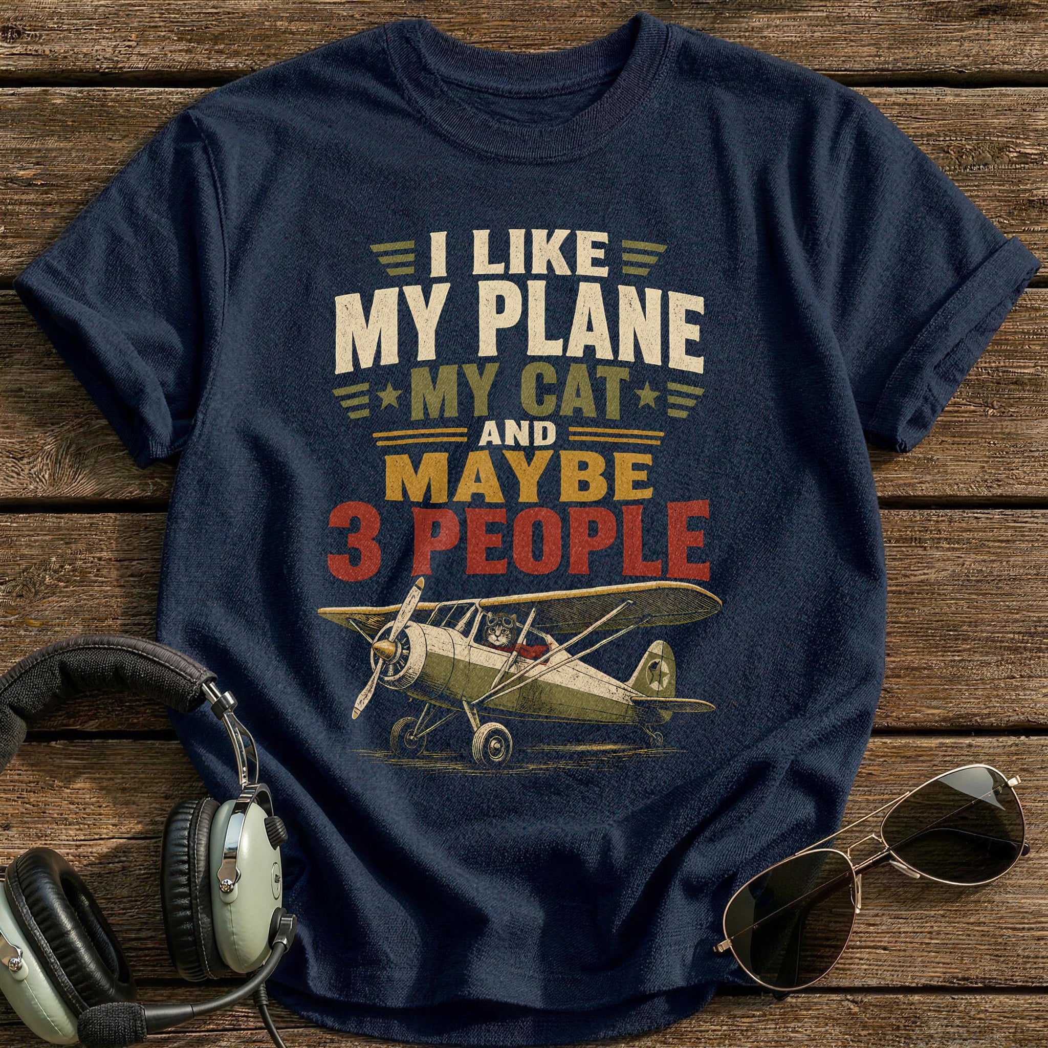Vintage Typographic 56 - Navy