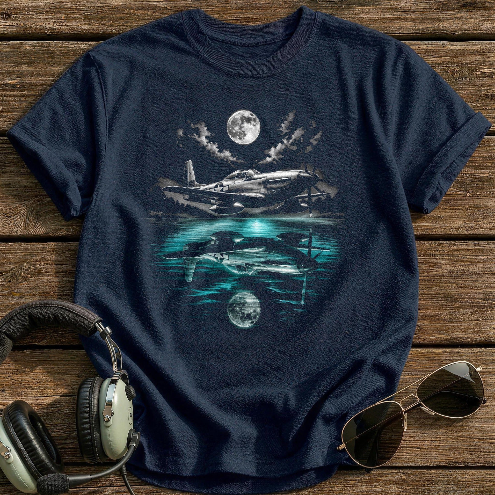 Warbird Mirrored Teal Water 72 - Navy