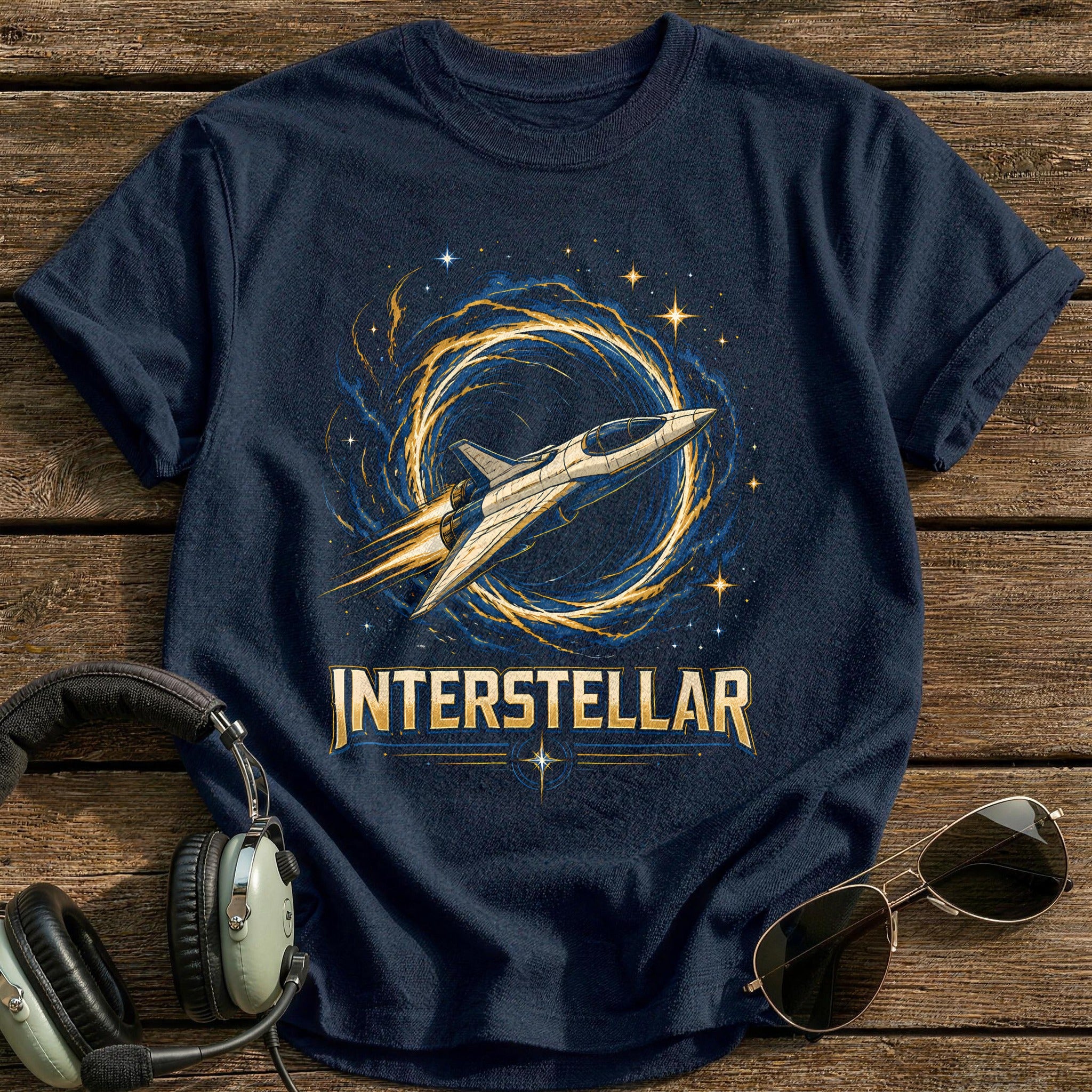 Warp Speed Climb T-Shirt - Navy