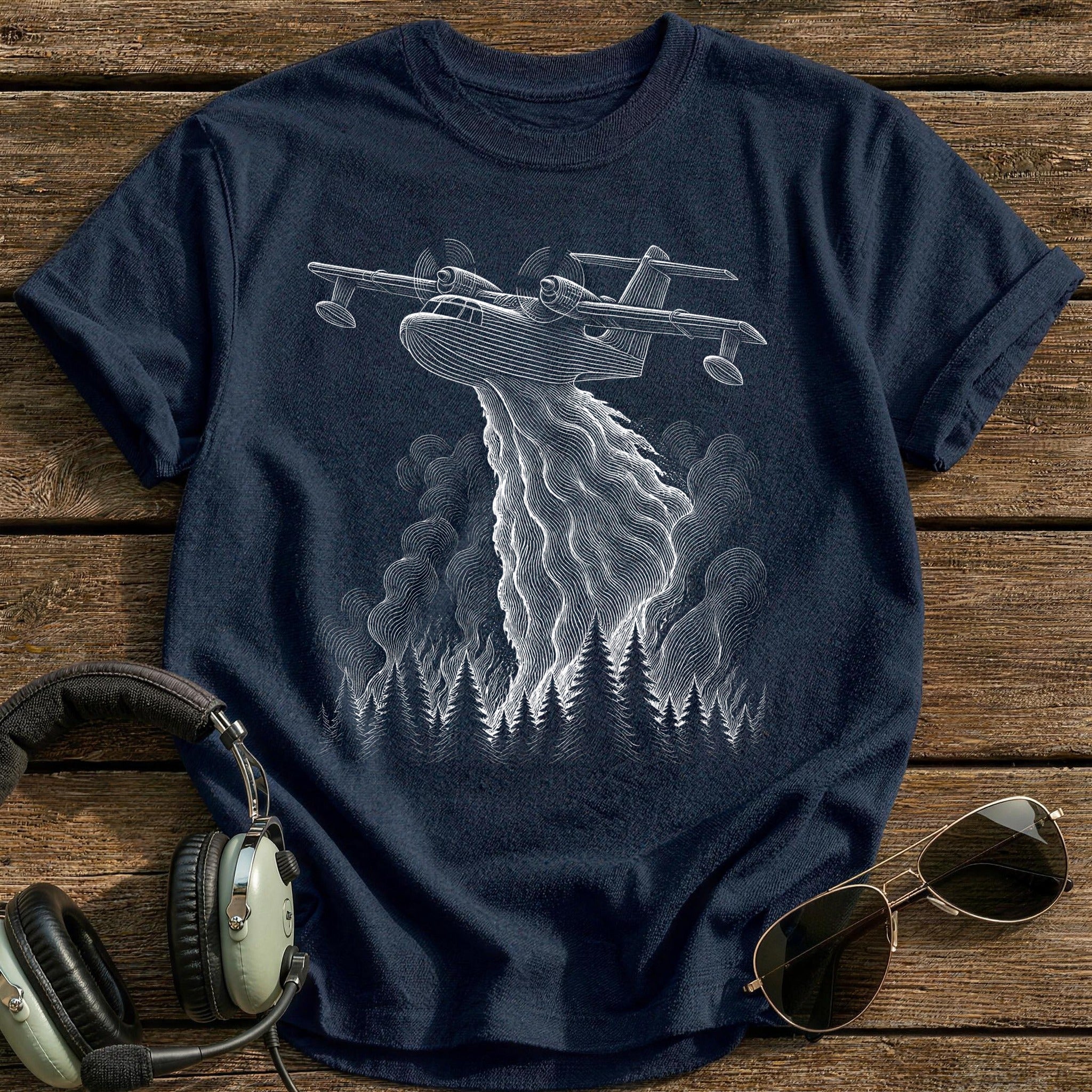 Water Bomber 94 T-Shirt - Navy