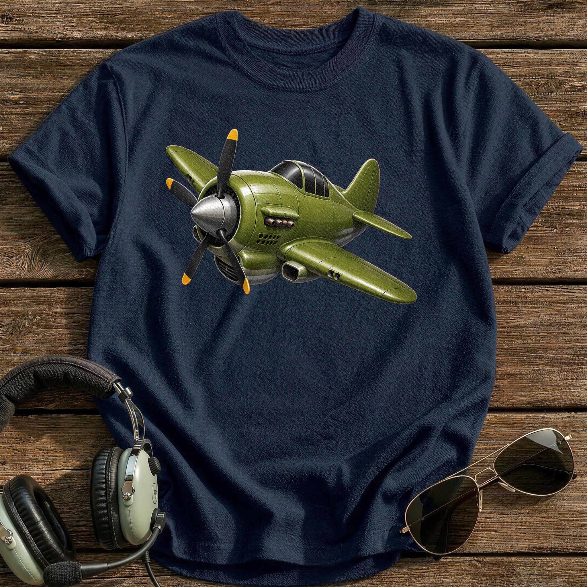 Ww2fighter 72 T-Shirt - Navy