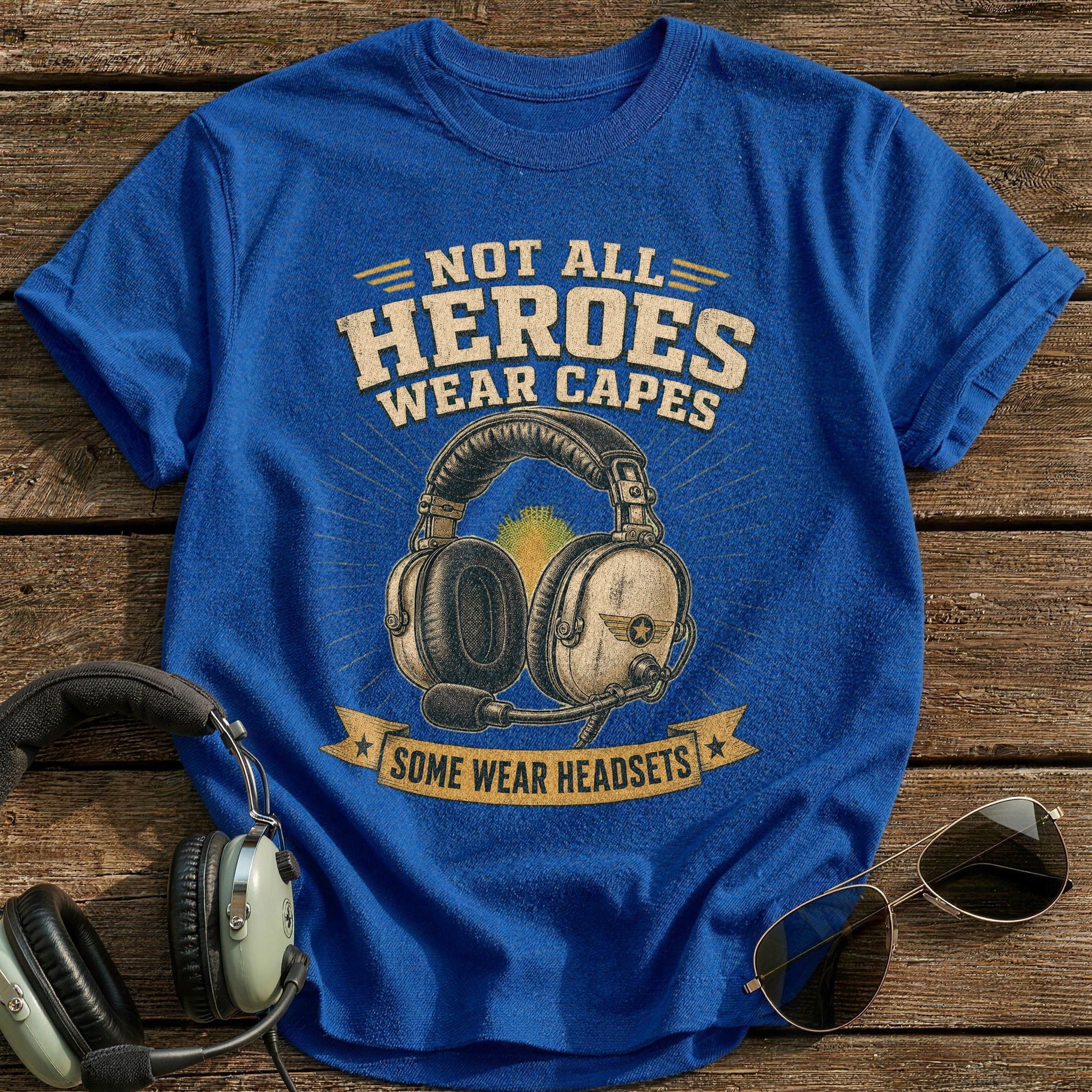 Not All Heroes Wear Capes T-Shirt - Royal