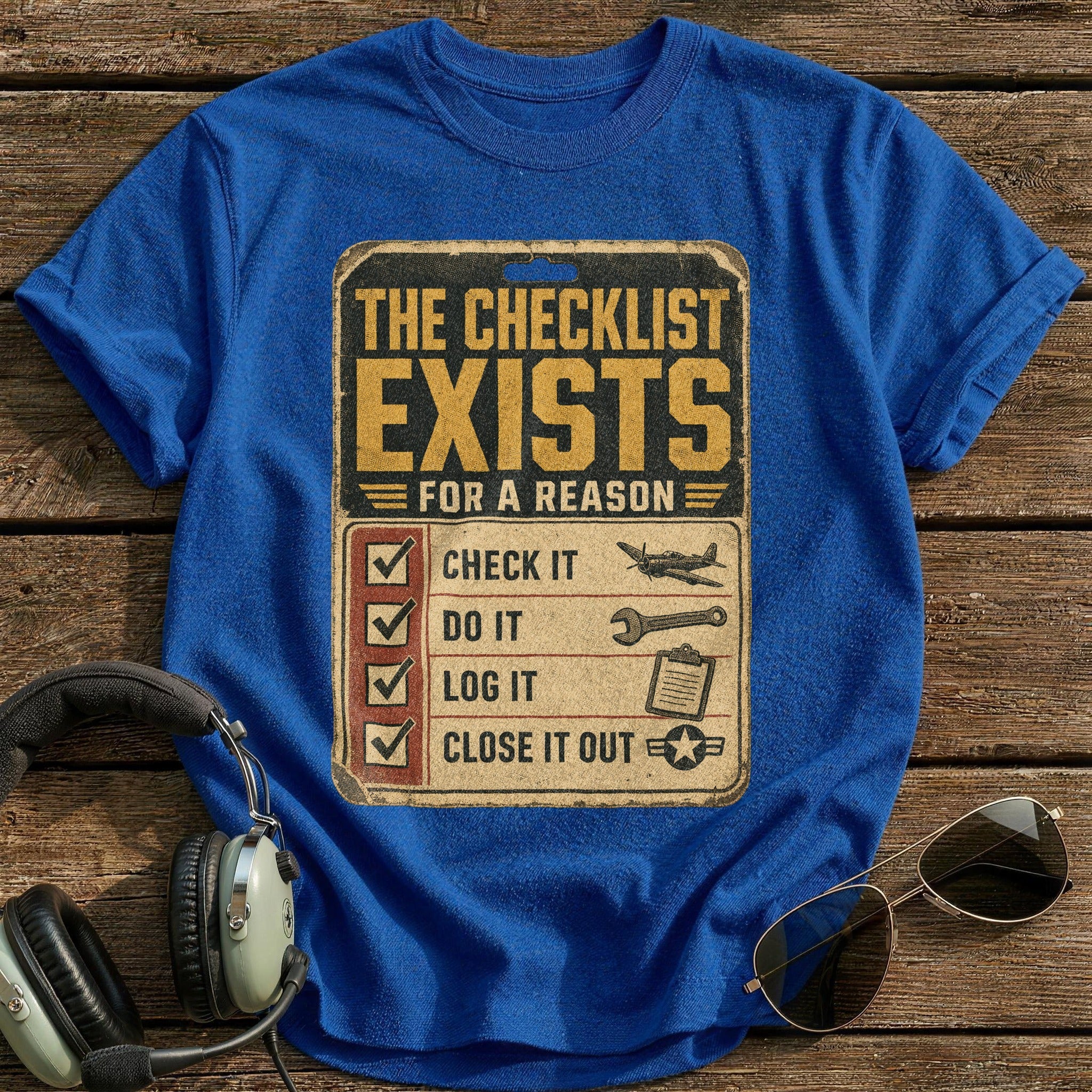 The Checklist Exists T-Shirt - Royal
