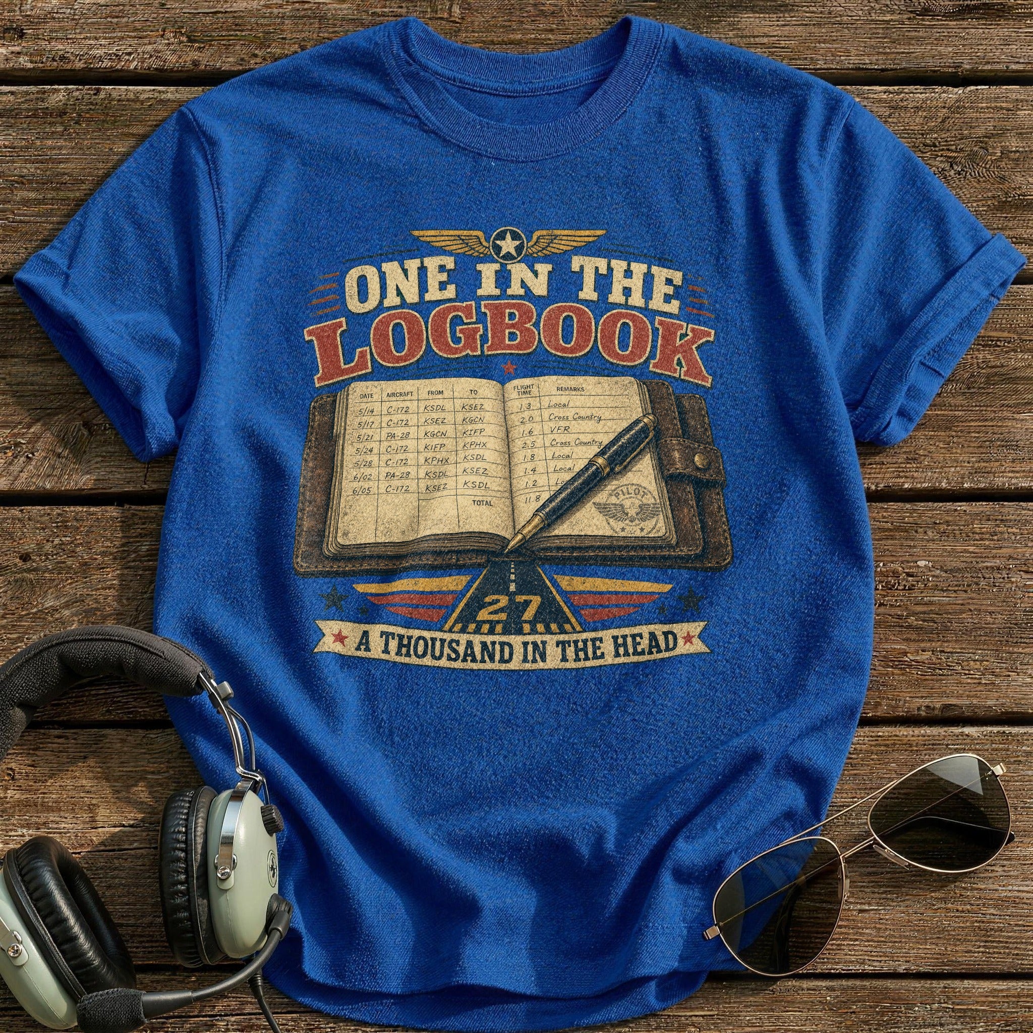 One in the Logbook T-Shirt - Royal