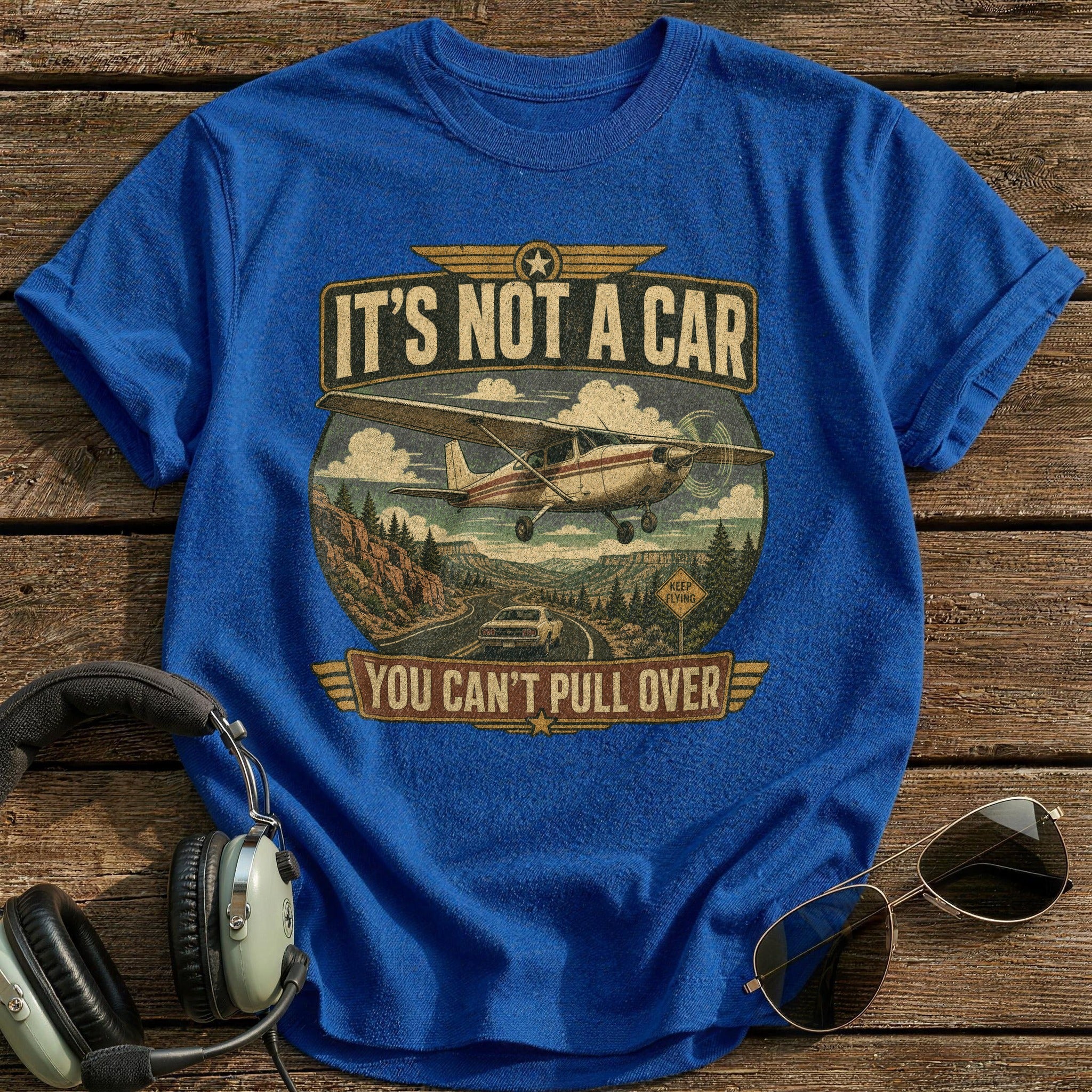 It's not a Car T-Shirt - Royal