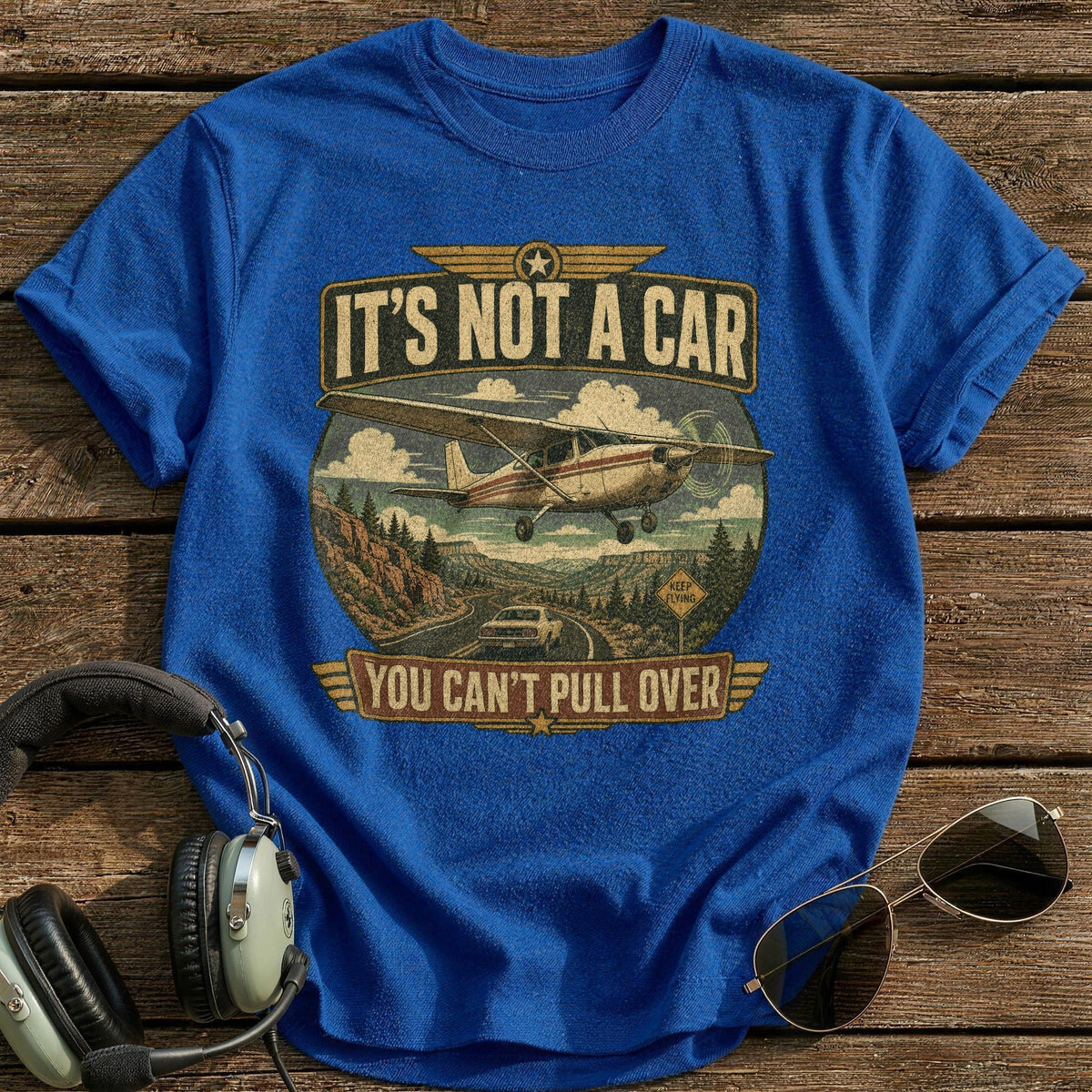 It's not a Car Kids T-Shirt - Royal