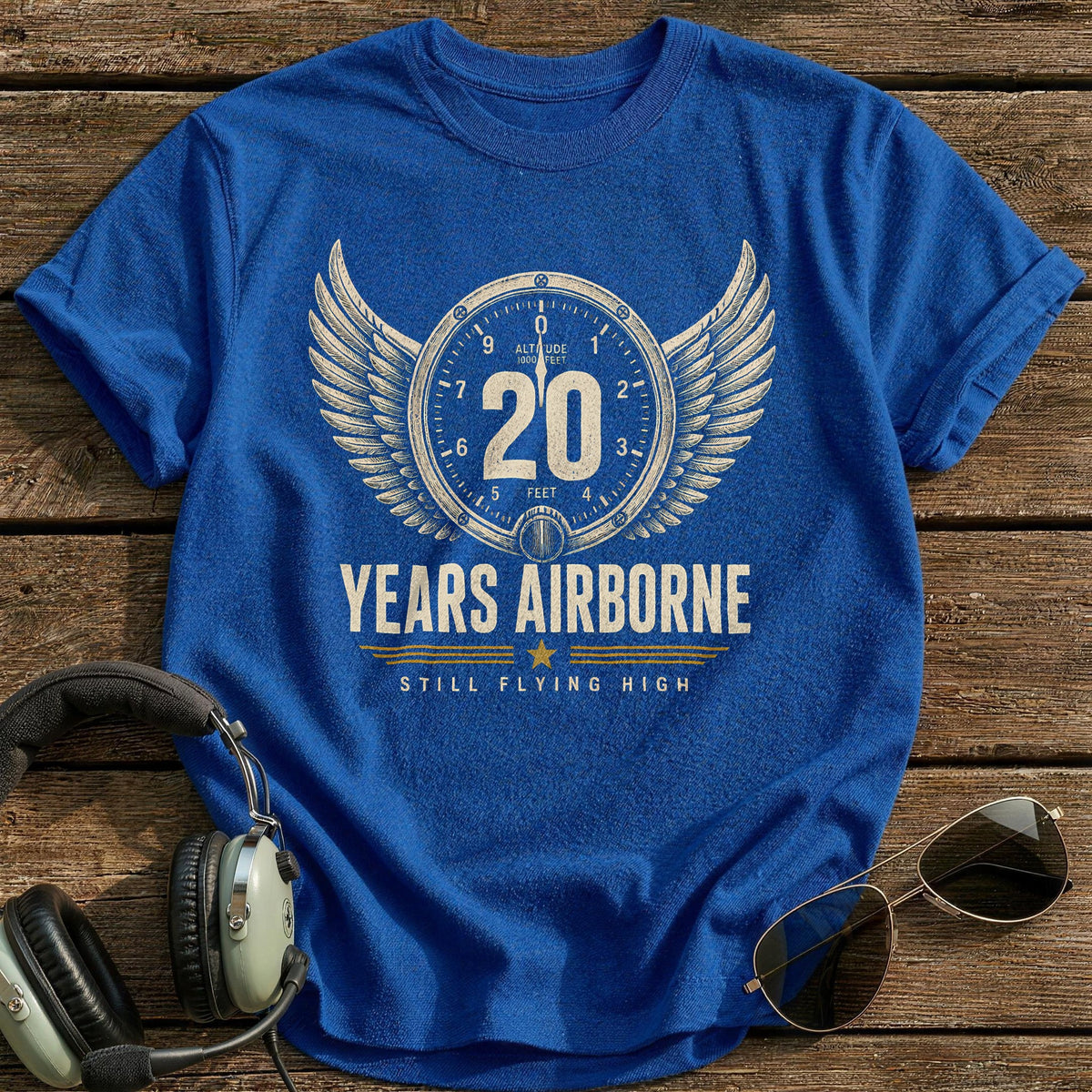 20 Still Flying T-Shirt - Royal