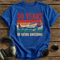 30 Being Awesome T-Shirt - Royal