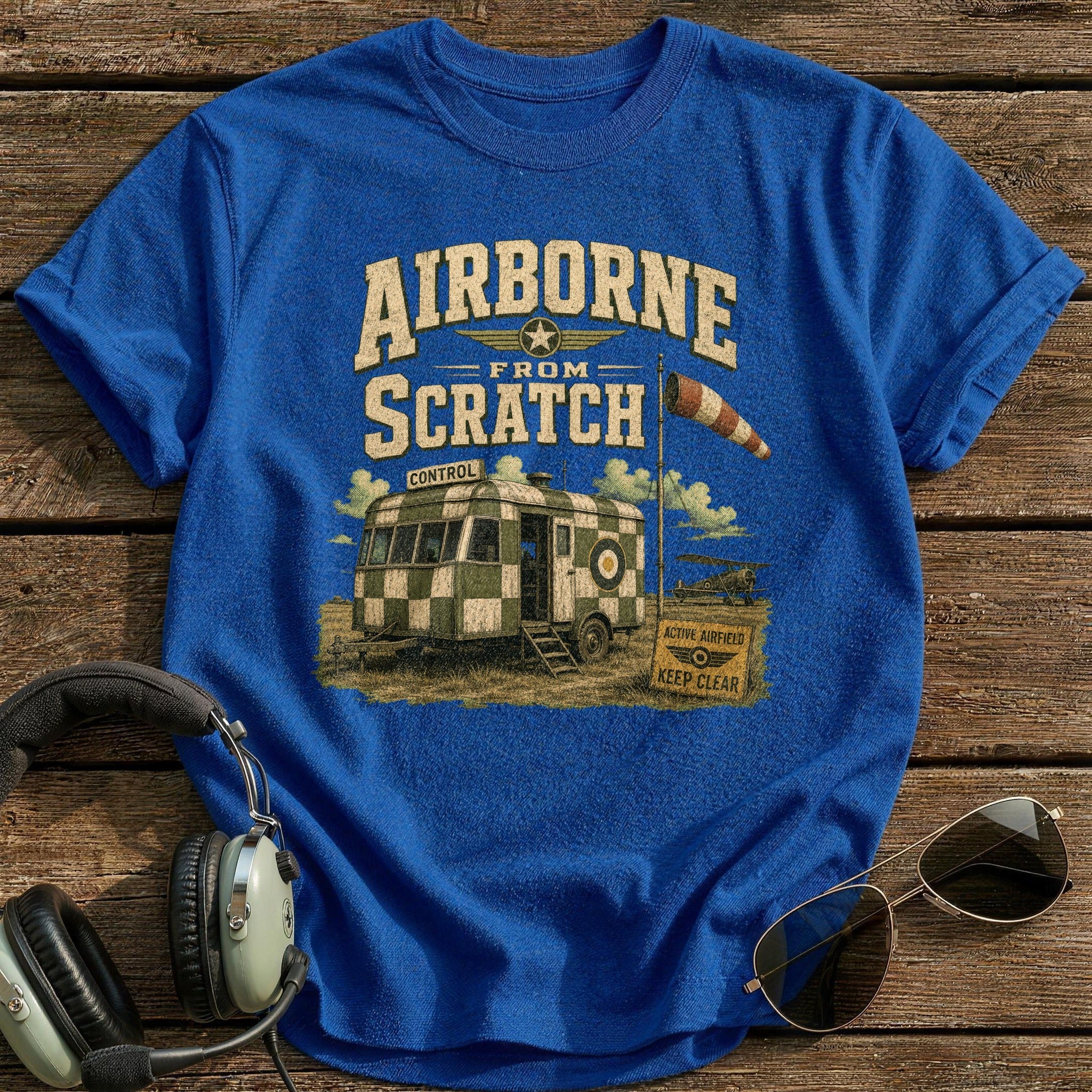 Airborne From Scratch T-Shirt - Royal