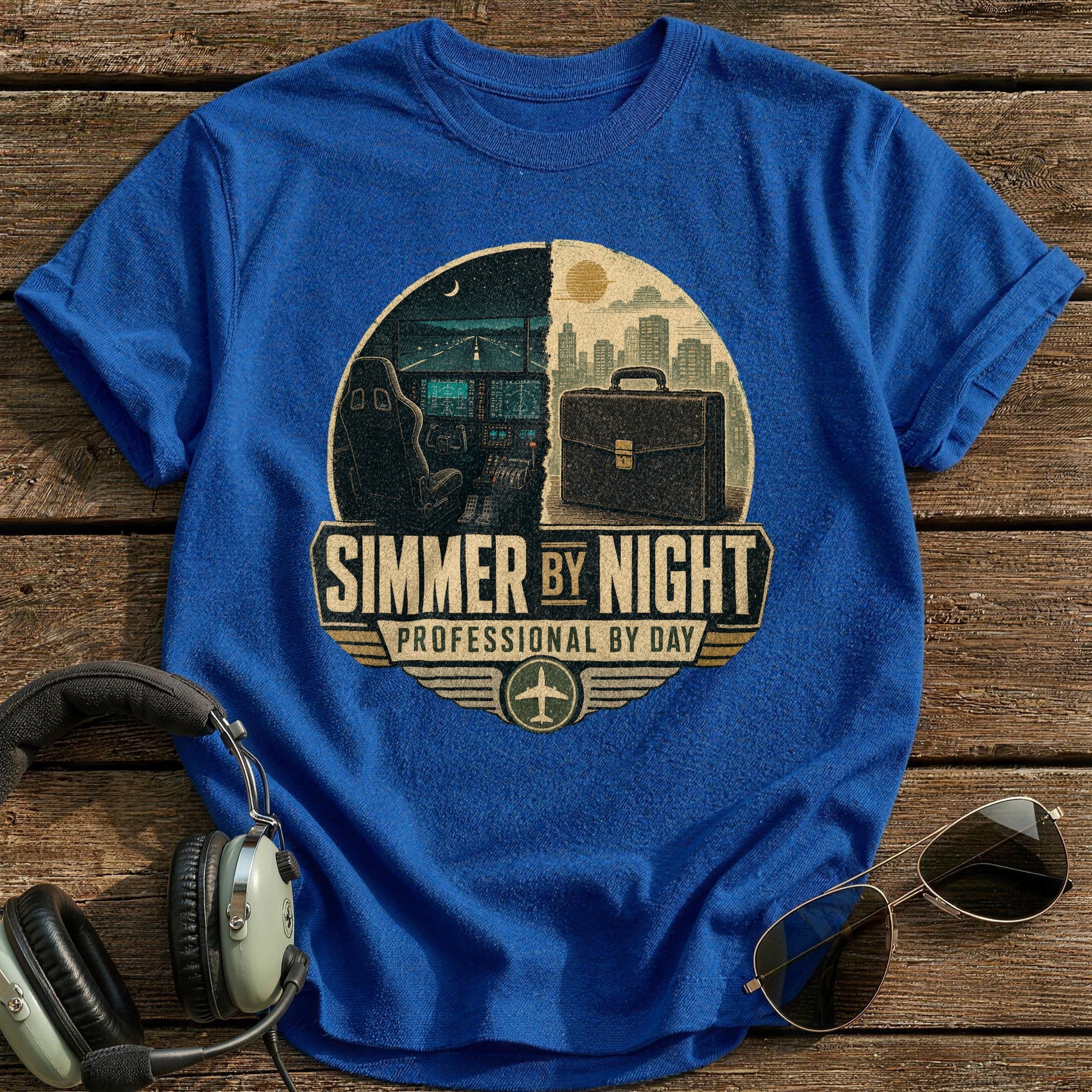 Simmer By Night T-Shirt - Royal