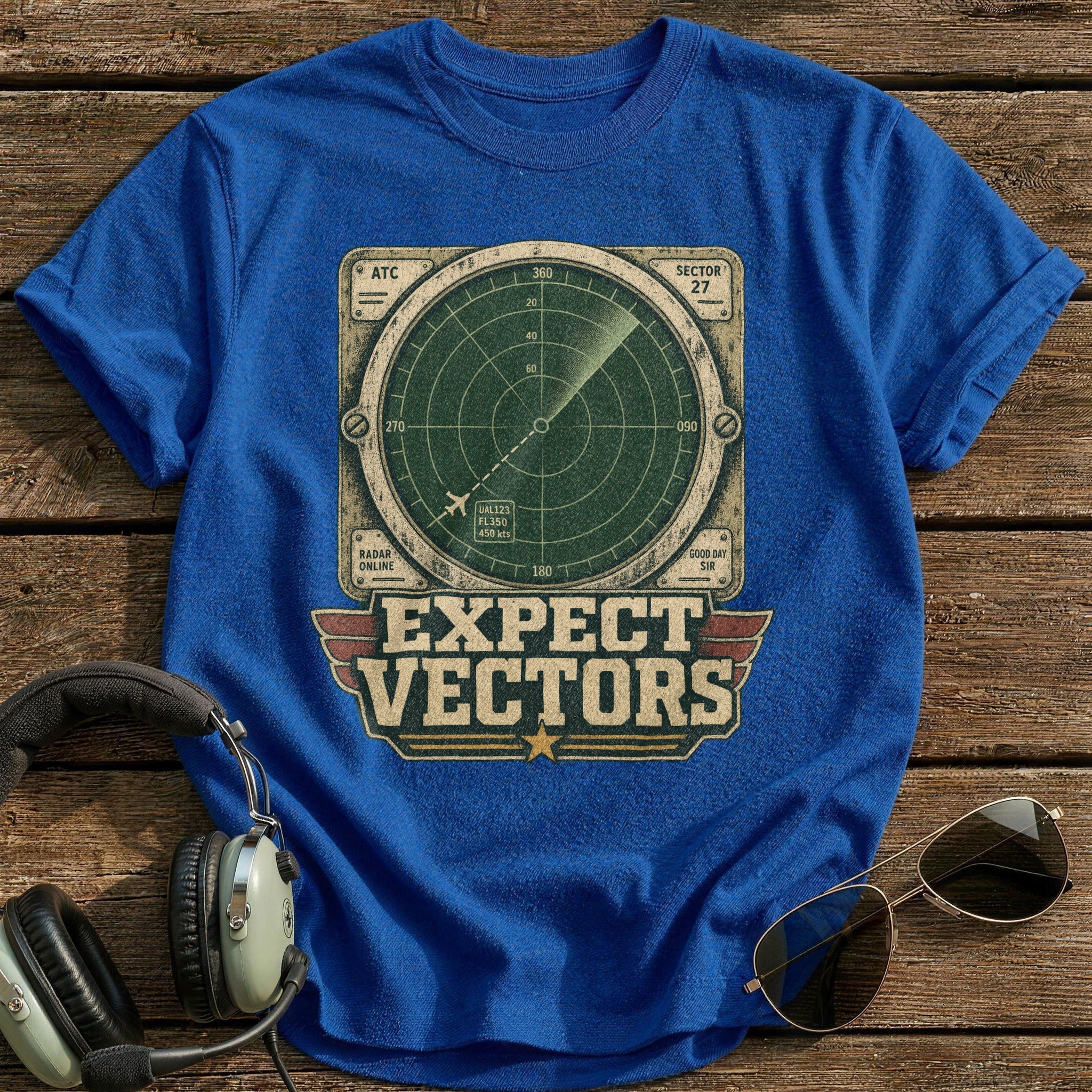 Expect Vectors T-Shirt - Royal