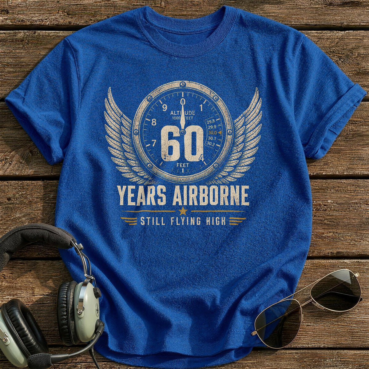 60 Still Flying T-Shirt - Royal