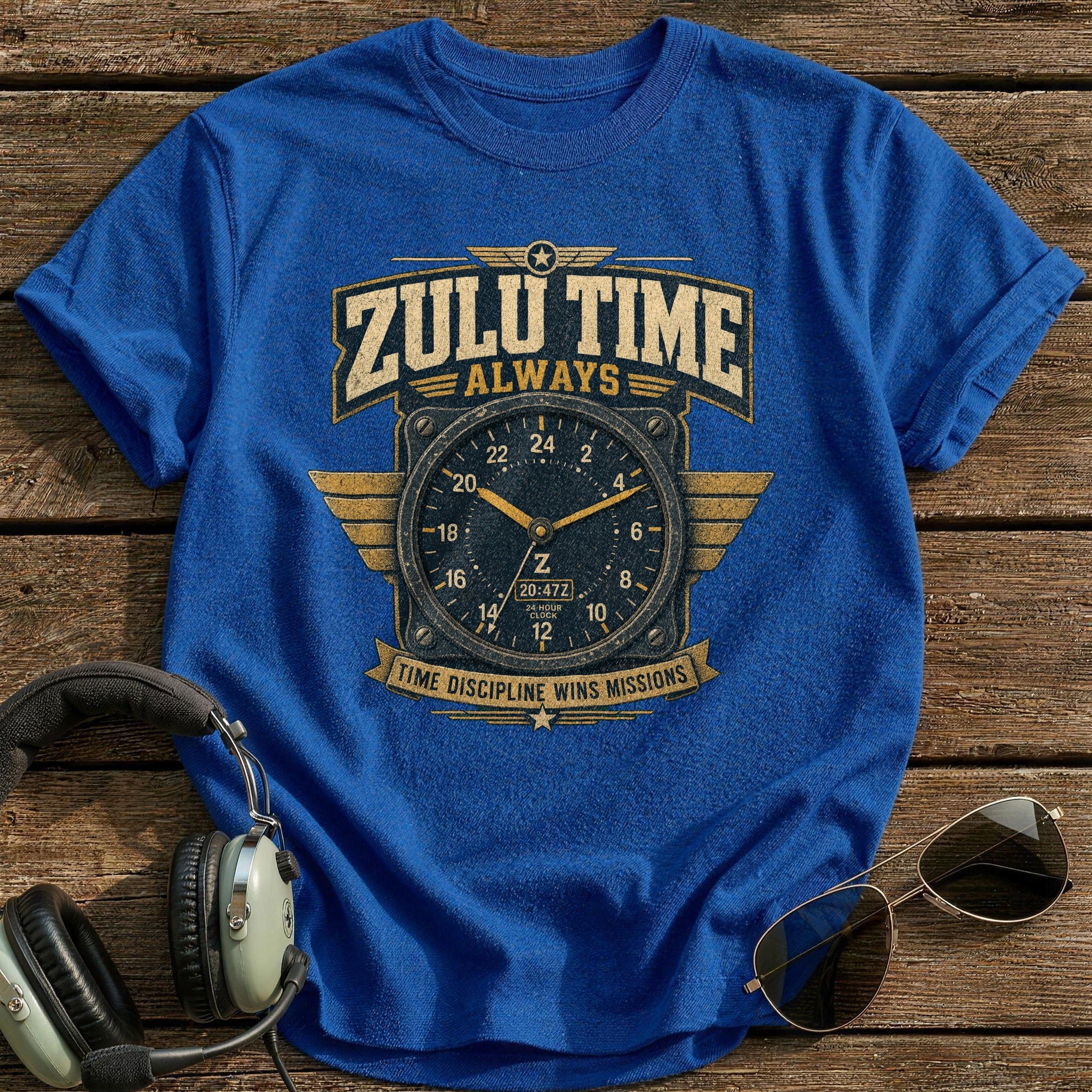 Zulu Time T-Shirt - Royal