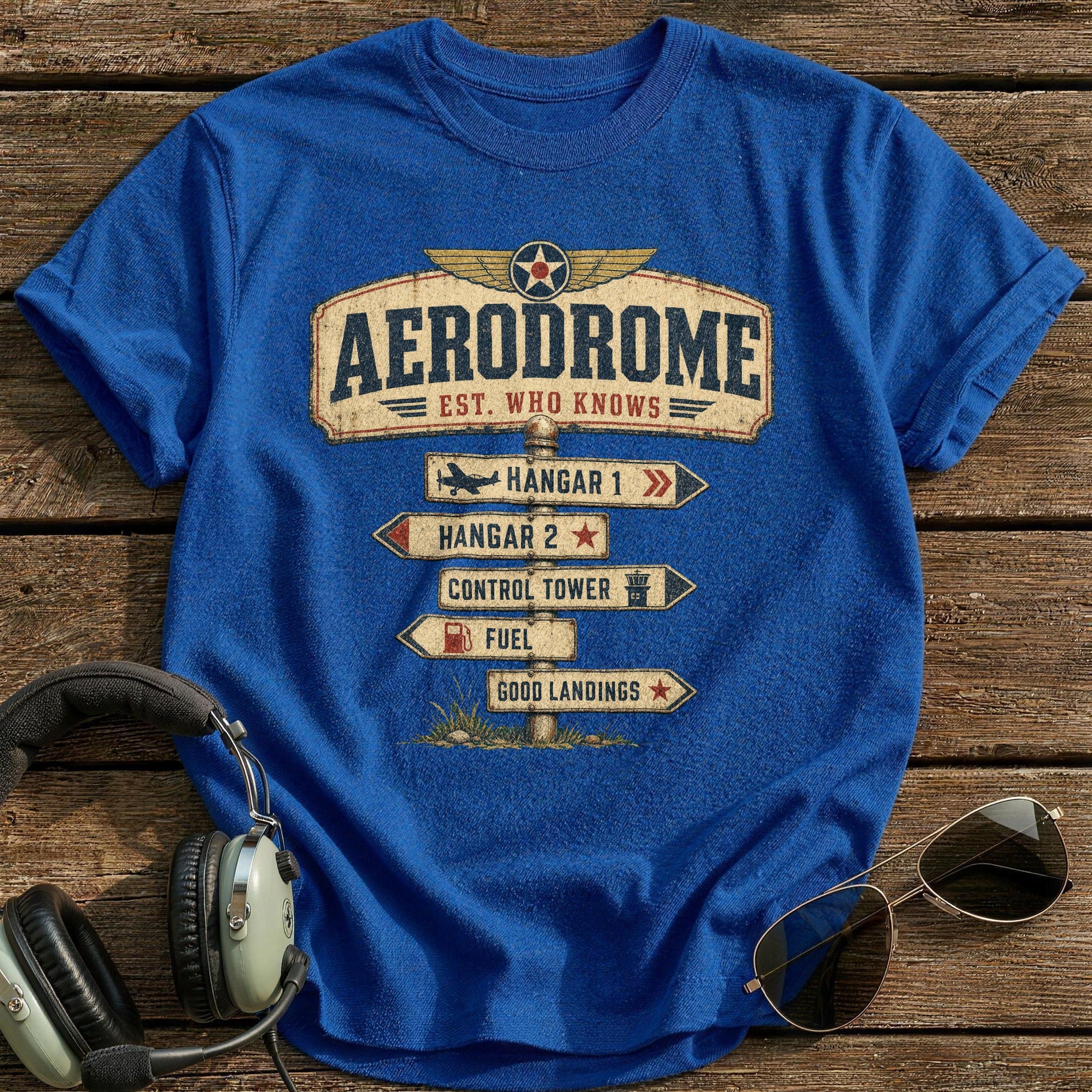 Aerodrome T-Shirt - Royal